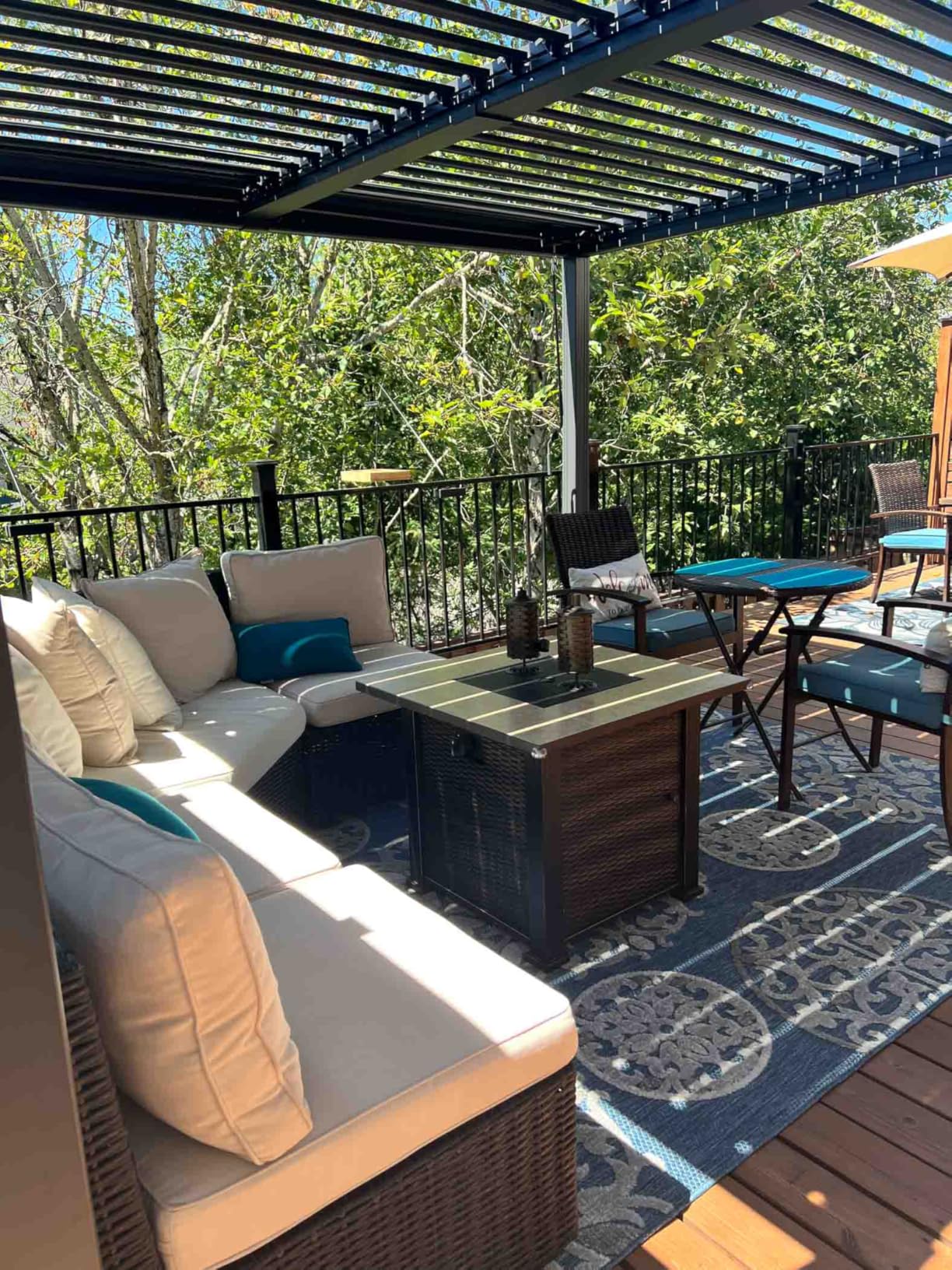 Louvered Pergola, 10' x 12' Outdoor Pergola, Metal Patio Gazebo with Adjustable Louvers Roof and Gutter System, Metal Hardtop Gazebo for Patio, Backyard, Deck, Garden, Dark Gray customer photo 1