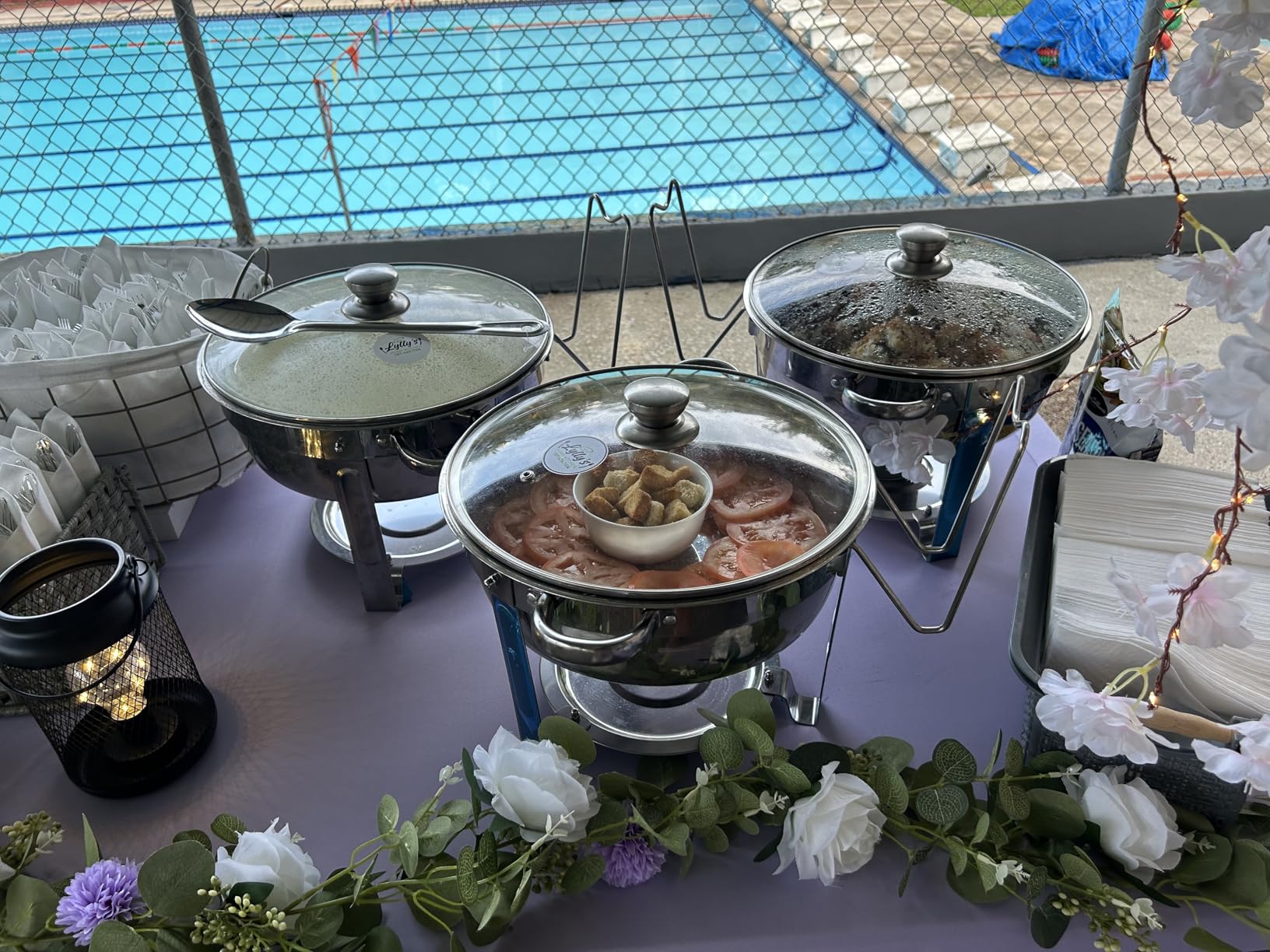 VEVOR Chafing Dish Buffet Set, 5 Qt 4 Pack, Stainless Steel Chafer with Full Size Pan customer photo 2