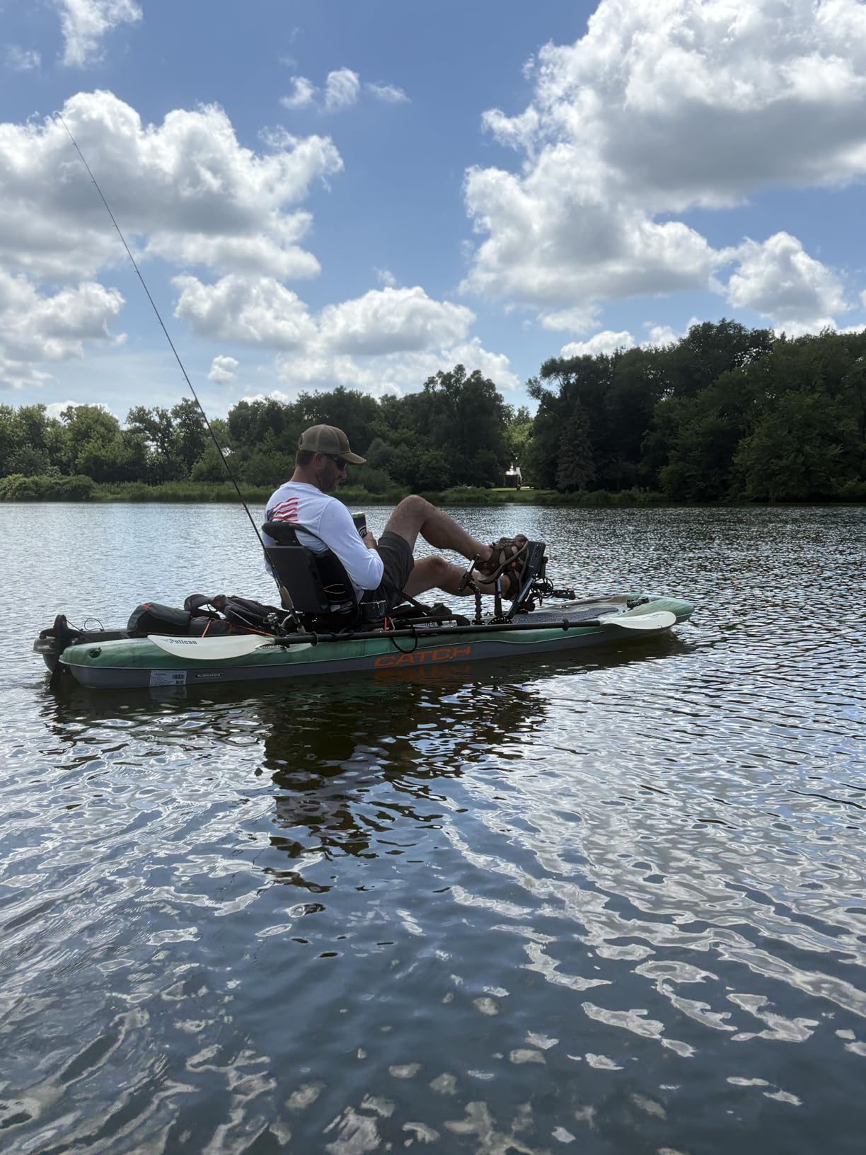 Pelican Catch Kicker 110 HDII - Sit on top Fishing Angler Pedal Kayak - Amazonia - HyDryve II Pedal System customer photo 1