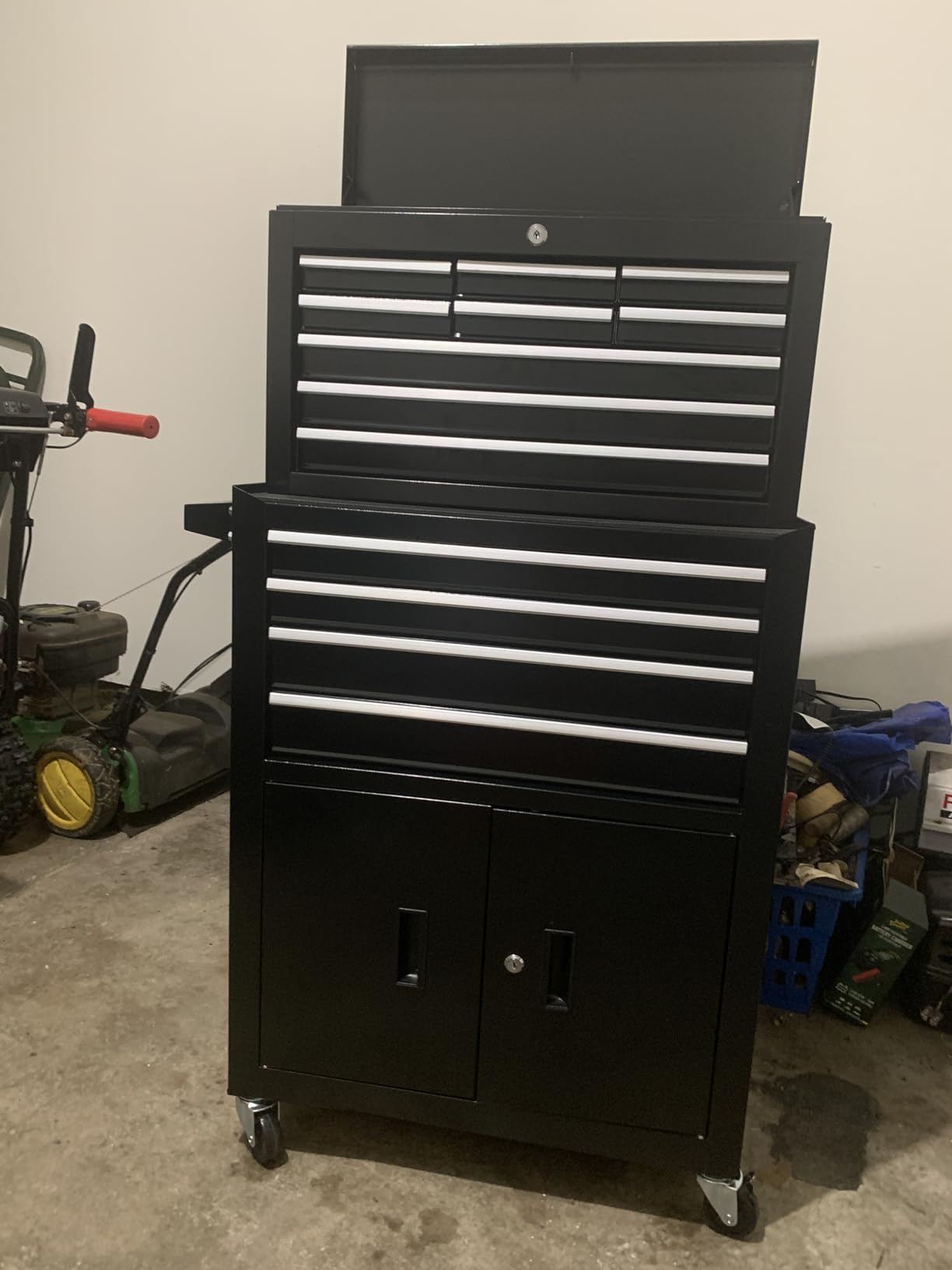 13-Drawer Double Door Rolling Tool Chest, 2 in 1 Detachable Tool Chest with Wheels customer photo 2