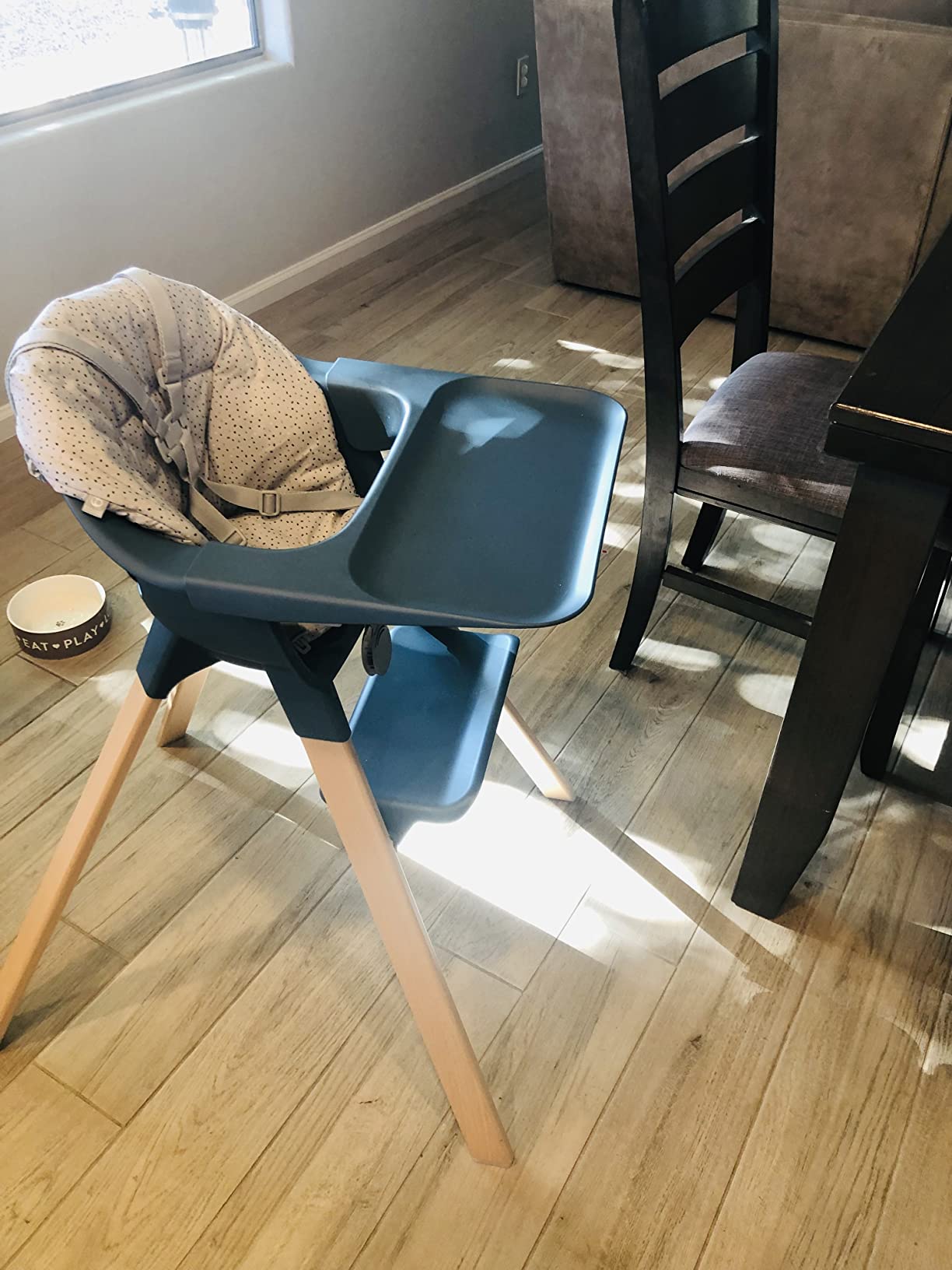 Stokke Clikk High Chair, Glacier Green - All-in-One High Chair with Tray + Harness - Light, Durable & Travel Friendly - Ergonomic with Adjustable Features - Best for 6-36 Months or Up to 33 lbs customer photo 2