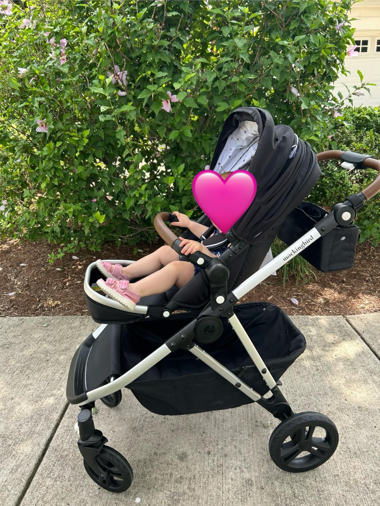 Mockingbird Single-to-Double Stroller 3.0 - Convertible Full Size Baby Stroller for 1, 2, or 3 Kids with 44 Possible configurations, Travel System Compatible - Black Windowpane customer photo 2