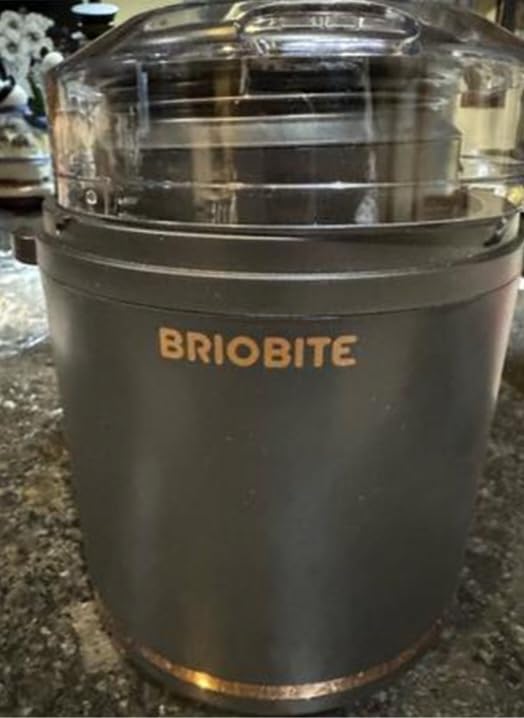 BRIOBITE 1.1 Quart Ice Cream Maker - Electric Ice Cream Machine for Gelato, Milkshakes & Sorbet, Perfect for 2-3 Servings, Easy to Use & Clean, Silver customer photo 1