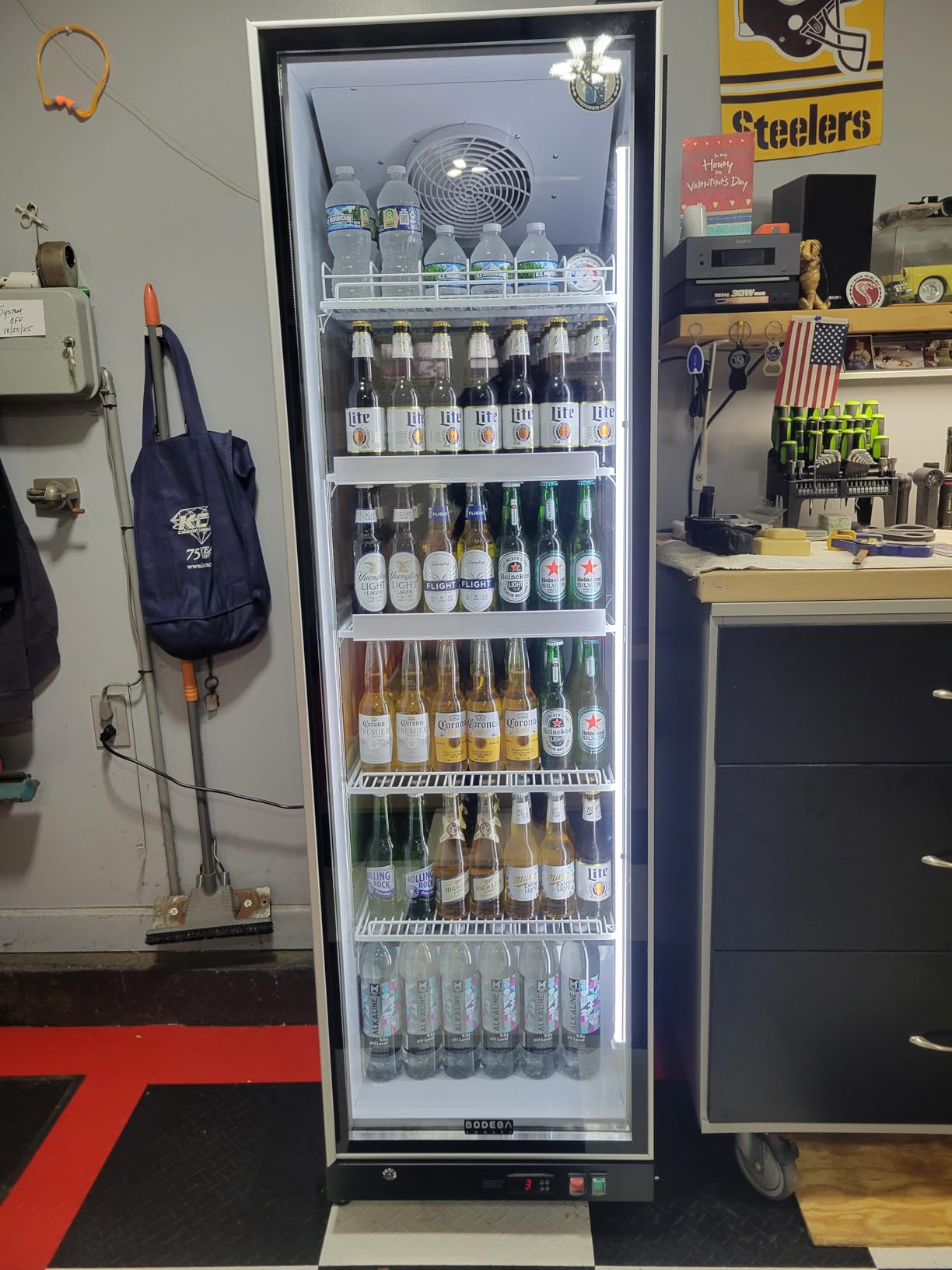 BODEGACOOLER Commercial Beverage Refrigerator with Glass Door, 12.5 Cu.Ft Commercial Drink Refrigerator customer photo 1