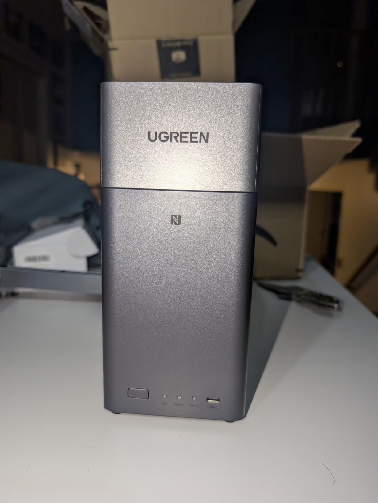 UGREEN NAS DH4300 Plus 4-Bay Desktop NASync, Support Capacity 128TB (Diskless), Remote Access, AI Photo Album, Beginner Friendly, 8GB LPDDR4X RAM, 2.5GbE, 4K HDMI, Network Attached Storage (Diskless) customer photo 1