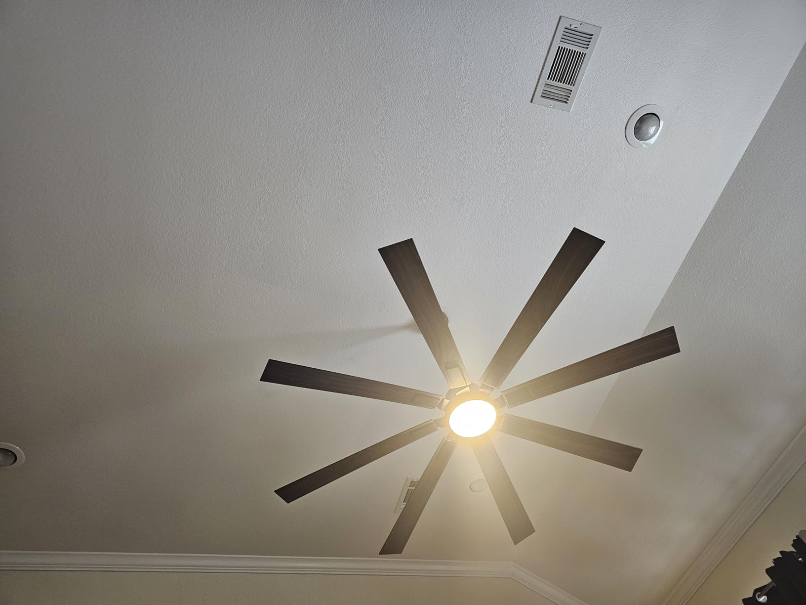 72 inch Ceiling Fans with Lights,Large Ceiling Fan with Light and Remote Control, Dimmable, 3CCT, Quiet, Black Modern Ceiling fan For Living Room, Bedroom, Kitchen, Patio, Farmhouse, Indoor/Outdoor customer photo 2