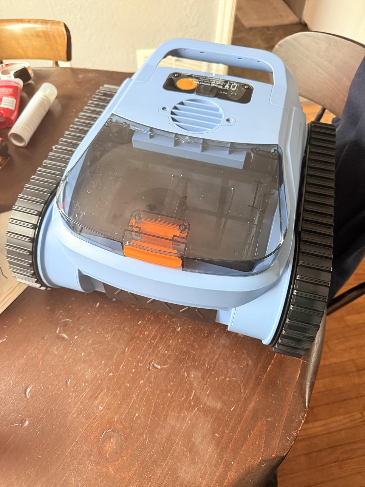 Cordless Robotic Pool Cleaner for Inground Pools, (2026 Upgrade) Automatic Pool Vacuum with Wall Climbing & Waterline Scrubbing, Cleans Up to 2100 Sq.ft, 180 Min customer photo 2