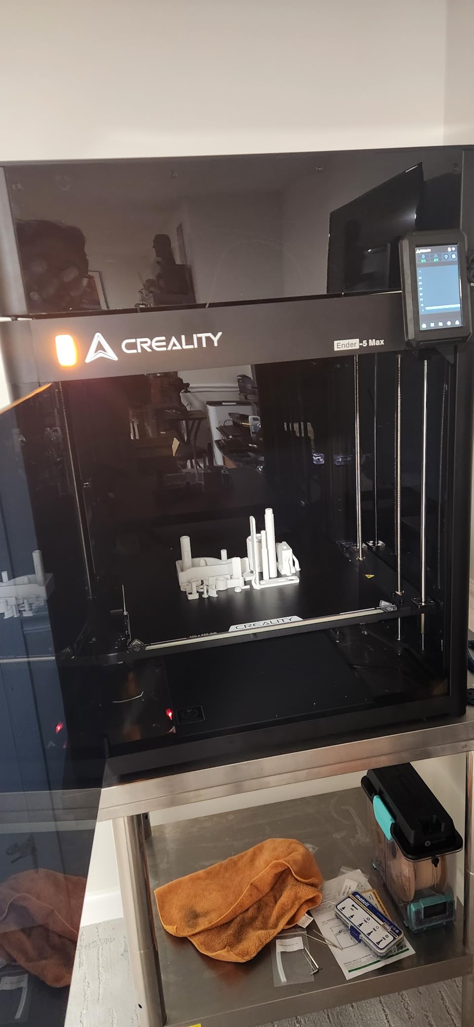 Creality Ender 5 Max 3D Printer 400×400×400mm Large Build Volume, 700mm/s Fast Printin Speed, 64-Point Auto Leveling, All-Metal Frame Dual & Gear Extruder, Multi-Printer Control Over WLAN customer photo 1