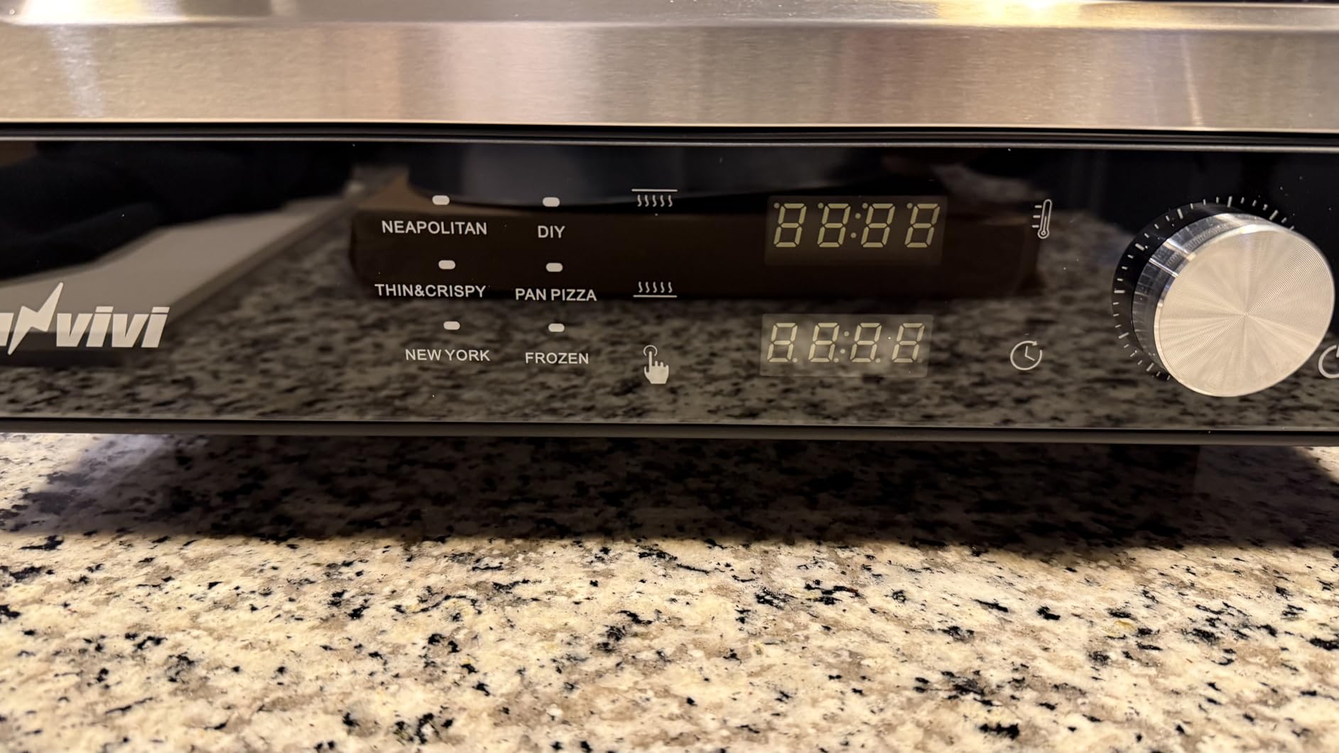 Sunvivi Electric Indoor Pizza Oven: Countertop Pizza Maker with 6 Presets, Heats up to 750℉, 12