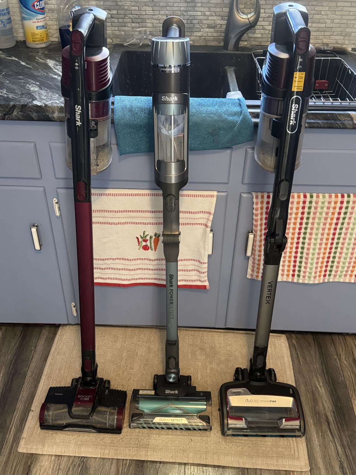 Shark PowerDetect Cordless Stick Vacuum, Powerful Suction, HEPA Filtration, Carpet & Hard Floor, Portable, Stick Vacuum for Pet Hair, Java Ice Blue, IP1255 customer photo 1