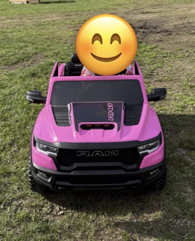 First Ride On 24V Ride on Toys for Big Kids, Licensed RAM 1500 RHO Electric Car for Kids w/Remote Control, Ride on Truck w/Bluetooth, LED Lights, Truck Bed Storage, Gear Shifter & Soft Start customer photo 2