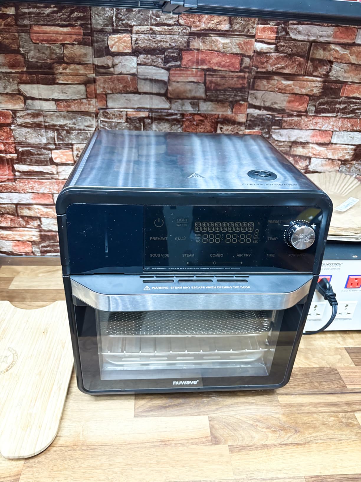 Nuwave PFAS-Free Steam Oven & Air Fryer, All-in-One Convection Cooker with Precision Steam Control, Toast, Air Fry, Sous Vide, Steam & More, Juicier Meats, 120 Presets, 50-450°F, Stainless Steel customer photo 2