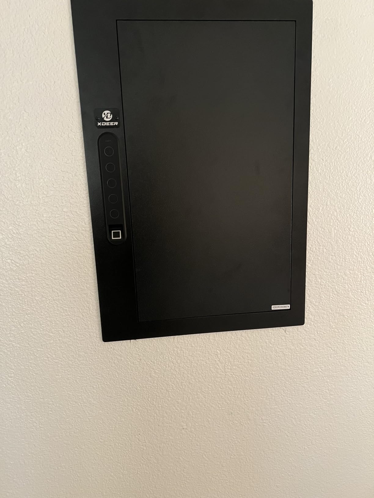 Quick Access Biometric Wall Safe - Hidden In-Wall Security Safe Between Studs with Fingerprint, Keypad & Key Entry for Handguns, Passports, Valuables customer photo 1