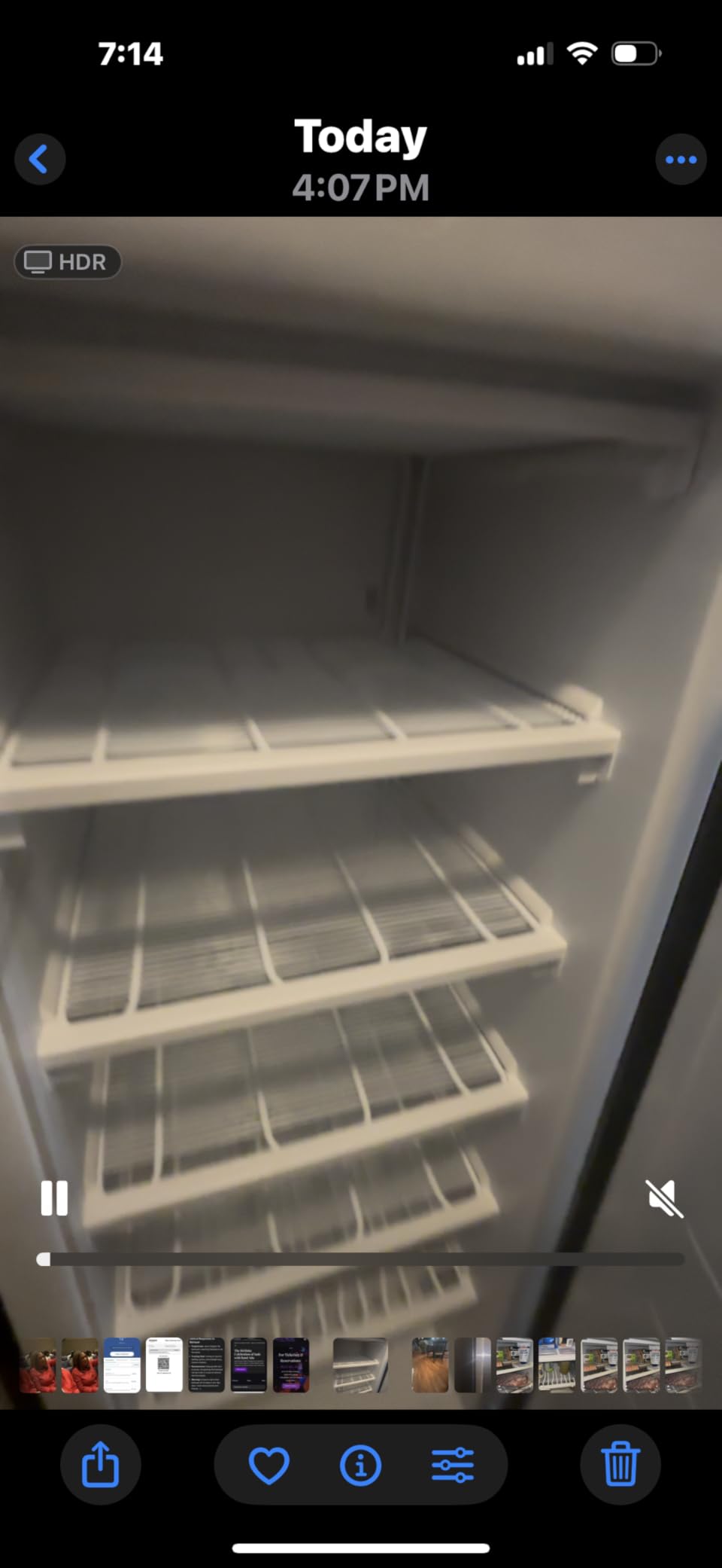 Frigidaire 10 Cu. Ft. Upright Convertible Fridge/Freezer, Reversible Door, Removable Glass Shelves, Adjustable Controls, Platinum Finish customer photo 2