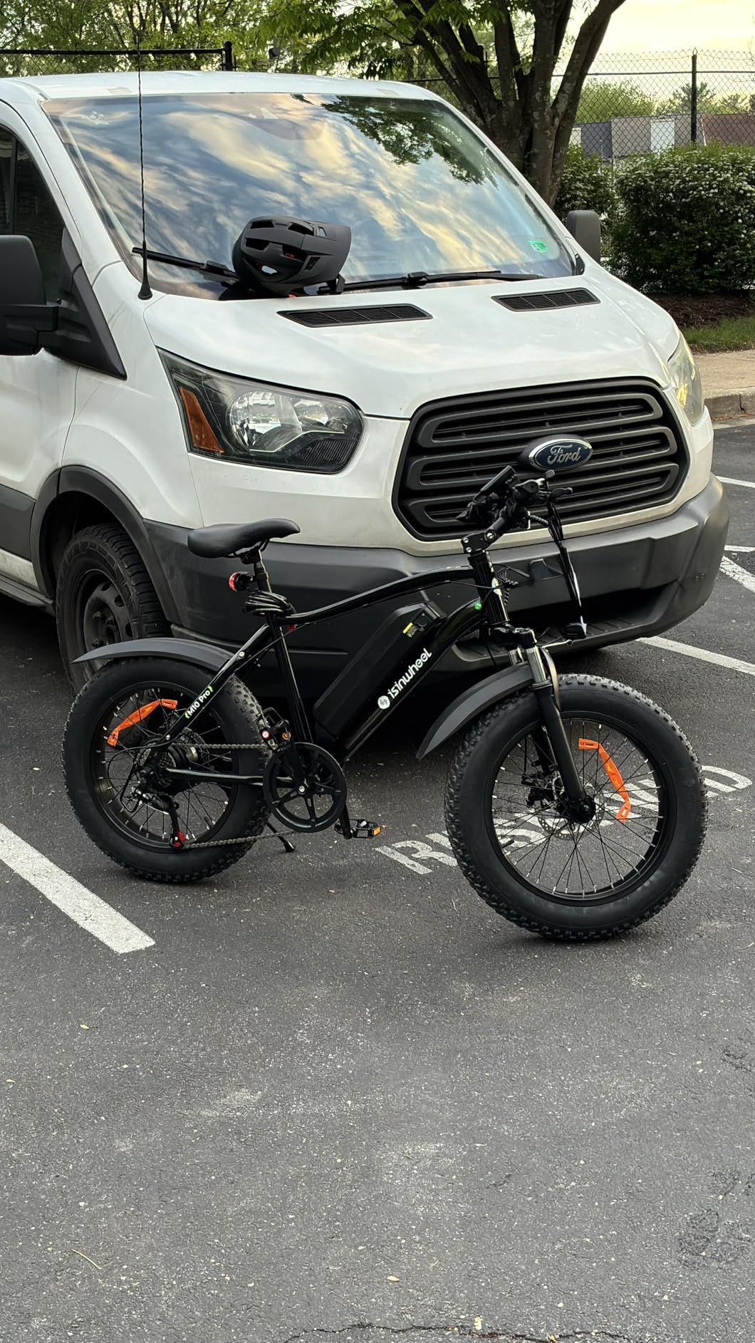 isinwheel M10 Plus & Pro Electric Bike for Adults 20 / 28mph 1000W Peak Motor, Dual Crown Fork Mountain Ebike 13/10.4 Ah Battery 75 Miles Range, 7 Speed, 20 x 4.0 Fat Tire Adults Electric Bicycles customer photo 2