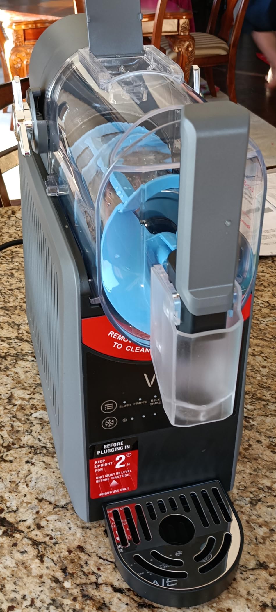 WIE Slushie Machine for Home, 88oz Slushy Machine No Ice Needed with 5 Presets, Shaved Ice Machine Self-Cleaning, Frozen Drink & Smoothie Maker Machine customer photo 2