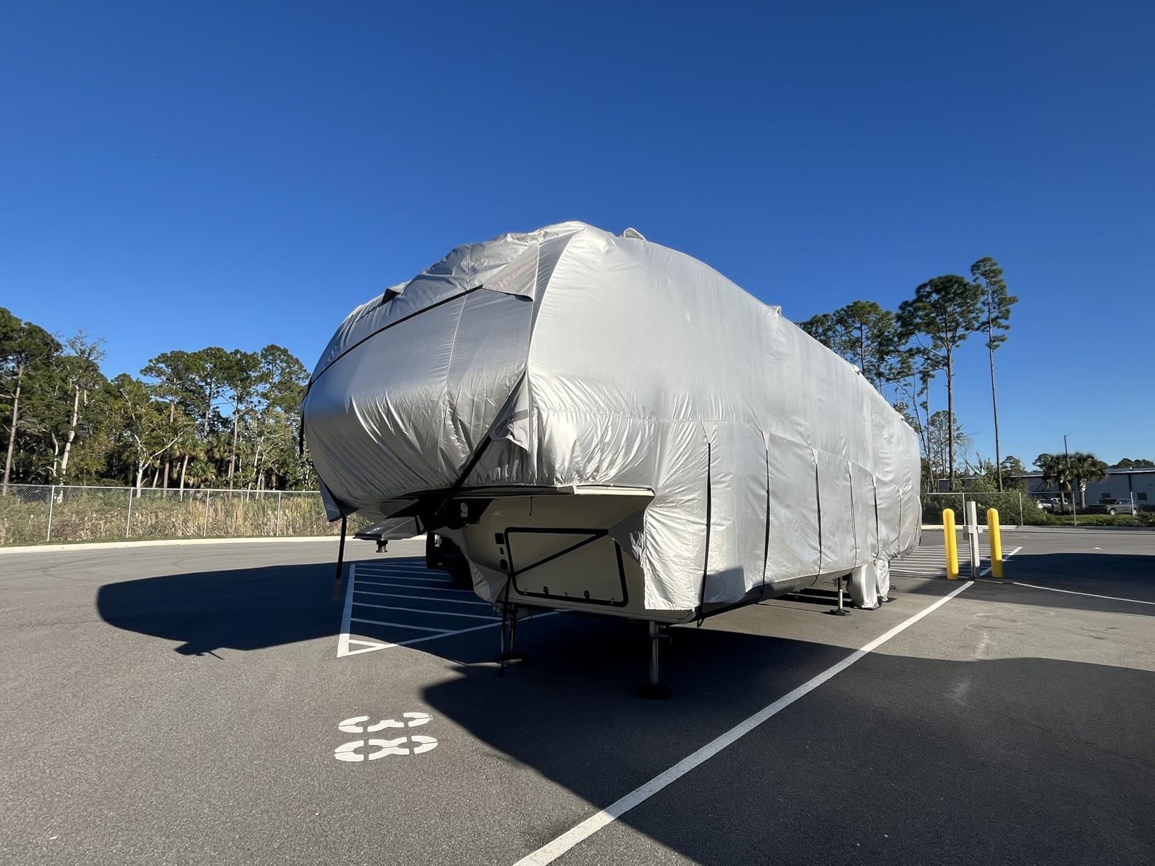 300D Top Class A RV Cover with Waterproof PU Coating Rip-Resistent & Anti-UV Winter Camper Cover Fits 37' to 40' Motorhome customer photo 1