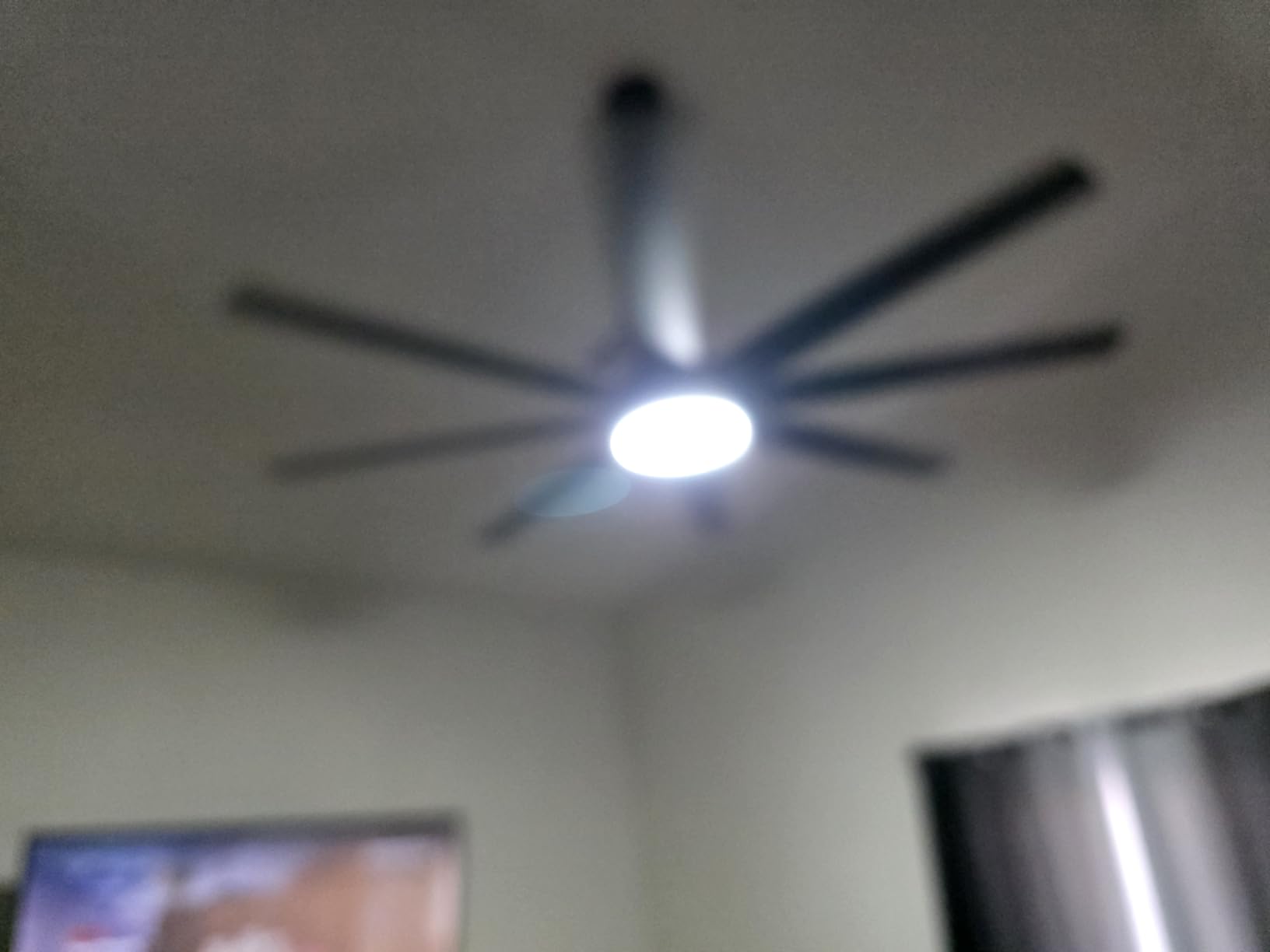 72 Inch Large Ceiling Fans with Lights, 8 Blades White Ceiling Fan Remote/APP Control, Dimmable, Reversible Big Ceiling Fan for Indoor/Covered Outdoor customer photo 1