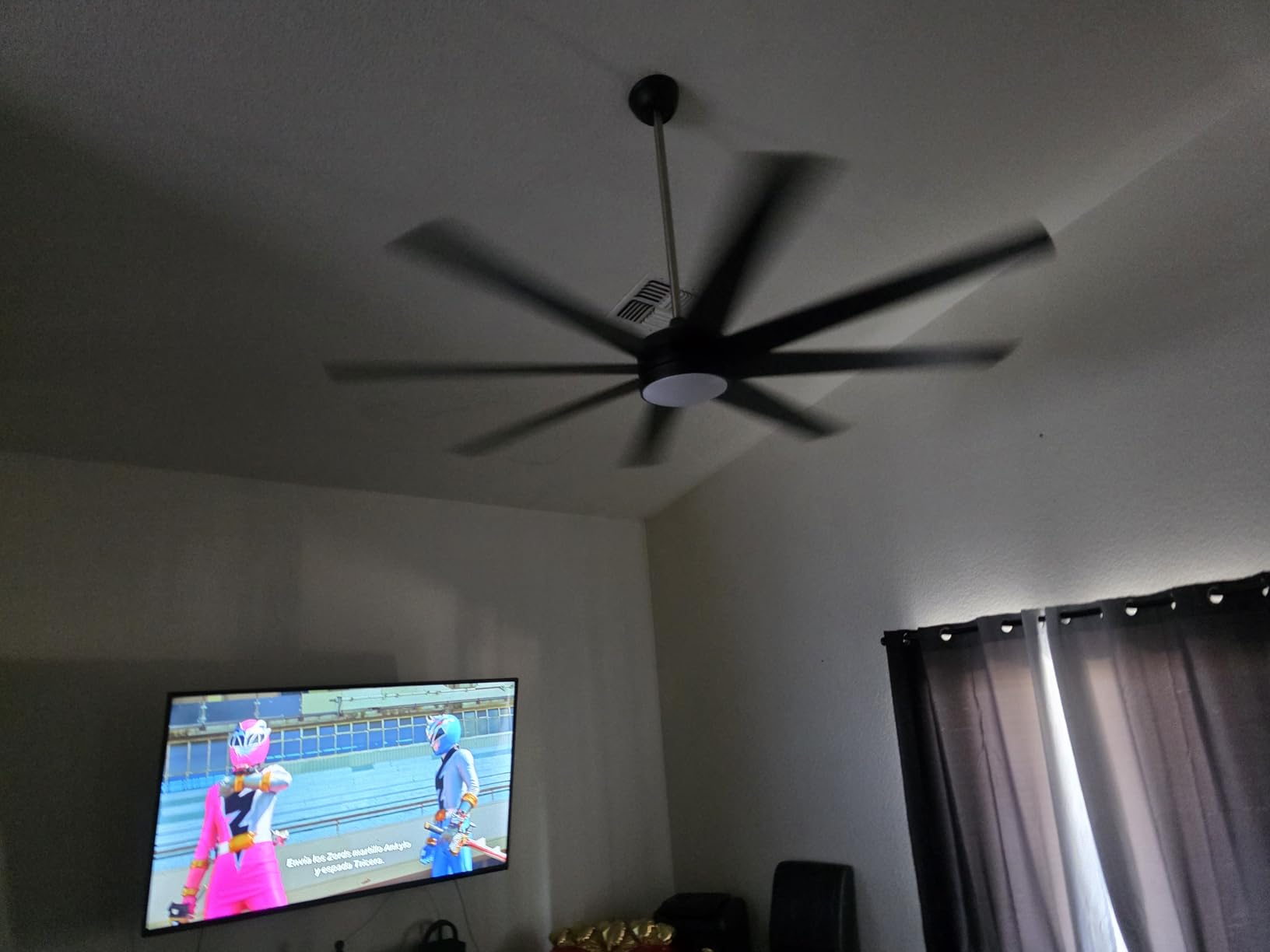 72 Inch Large Ceiling Fans with Lights, 8 Blades White Ceiling Fan Remote/APP Control, Dimmable, Reversible Big Ceiling Fan for Indoor/Covered Outdoor customer photo 2