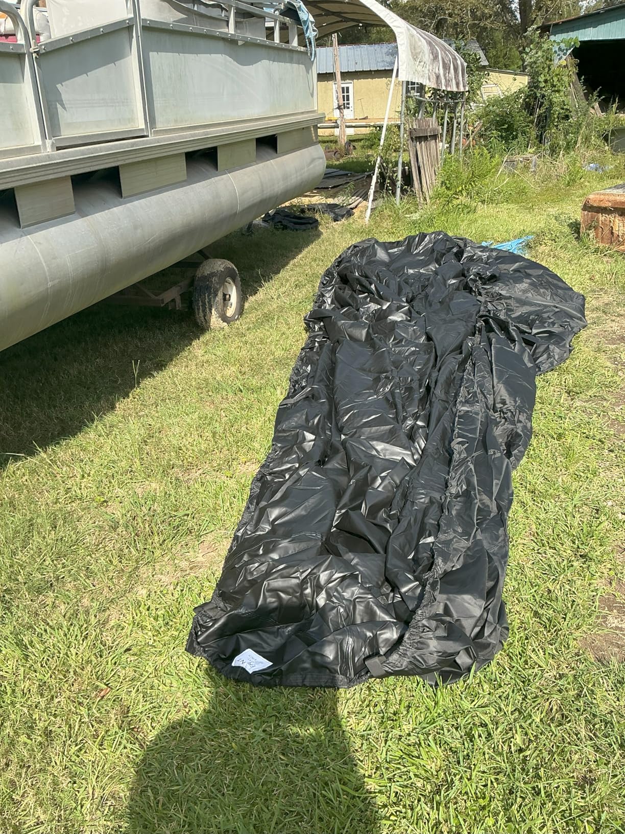 Pontoon Boat Cover 19-21ft, 1200D PU Heavy Duty Marine Grade Pontoon Cover with Motor Cover, Waterproof UV Resistant customer photo 1