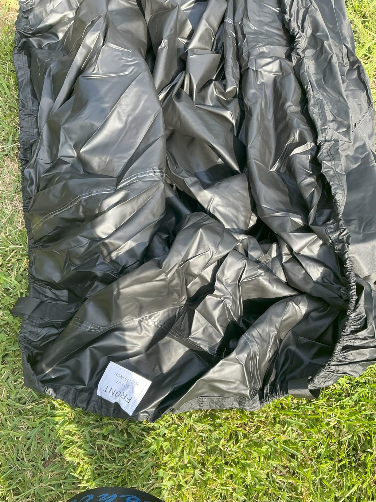 Pontoon Boat Cover 19-21ft, 1200D PU Heavy Duty Marine Grade Pontoon Cover with Motor Cover, Waterproof UV Resistant customer photo 2