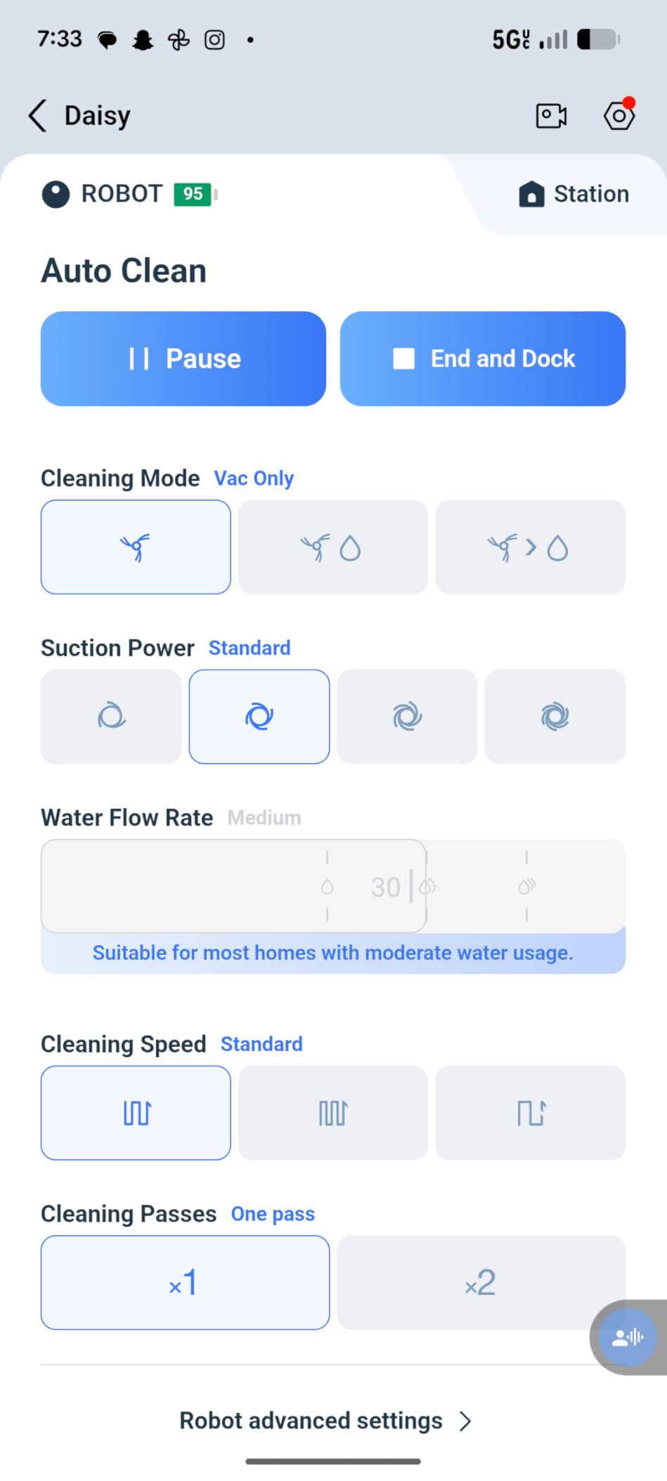 ECOVACS DEEBOT X11 OmniCyclone Robot Vacuum and Mop, Bagless 60-Day Station, 19,500Pa Suction, GaN Fast Charging for Large Homes, Self-Washing Roller Mop, Zero-Tangle for Pet Hair, Smart Navigation customer photo 1