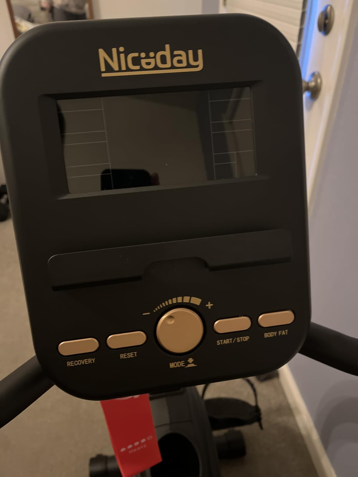 Niceday Recumbent Exercise Bike - Recumbent Stationary Bike 400LBS Weight Capacity, Magnetic Recumbent Bike with Smart APP, LCD Monitor, Heart Rate Handle customer photo 1