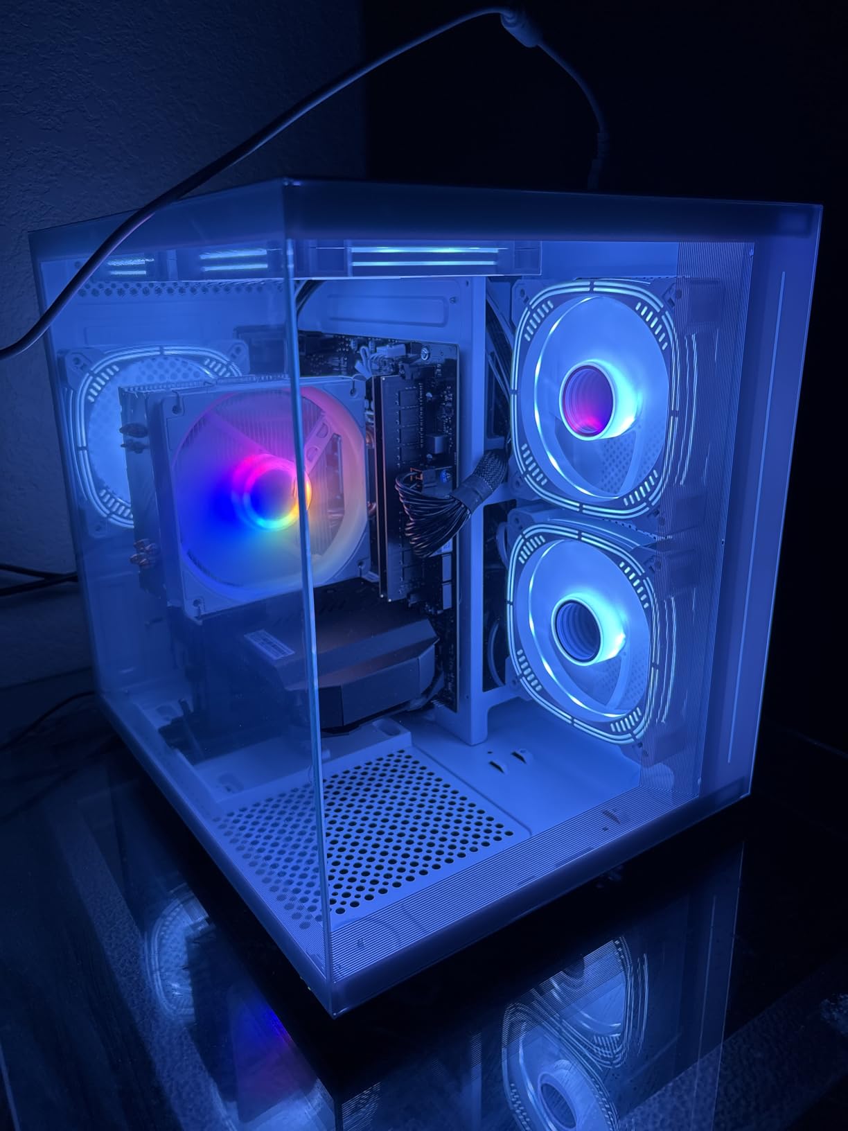 suevery Gaming PC | Core 13th I9 13900HX (24 Cores 32 Threads Up to 5.4G) RTX 5060 8G GPU | DDR5 32G RAM | Nvme 1TB SSD | Prebuilt Desktop Computer White WiFi customer photo 2