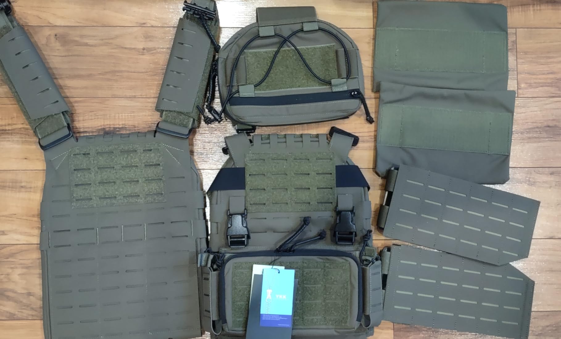 500D Quick Release Modular Plate Carrier Men Training Vest With Drop Pouch, Adjustable Training Vest For Outdoor customer photo 2