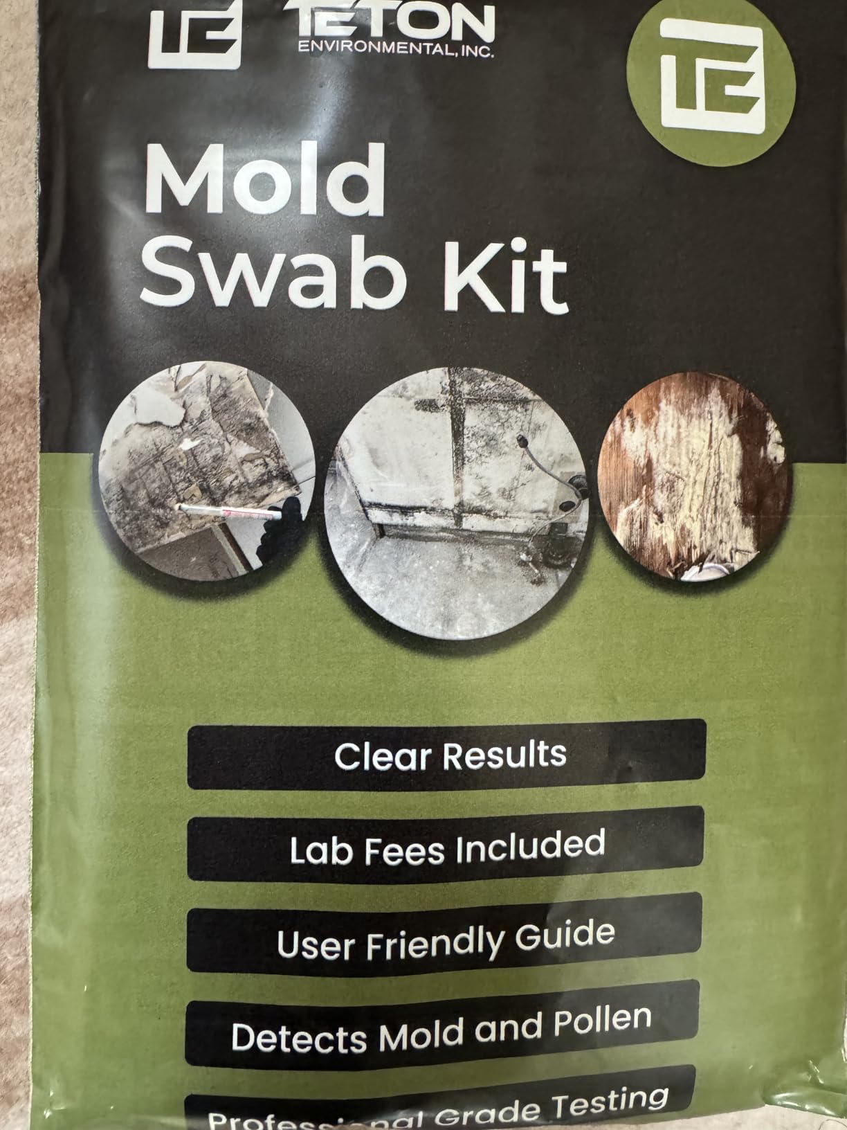 Mold Test Kit - Lab Fees Included, Detects 20+ Mold Types & Pollen, Easy-to-Use Guide, Professional-Grade Testing (2 Pack) customer photo 2