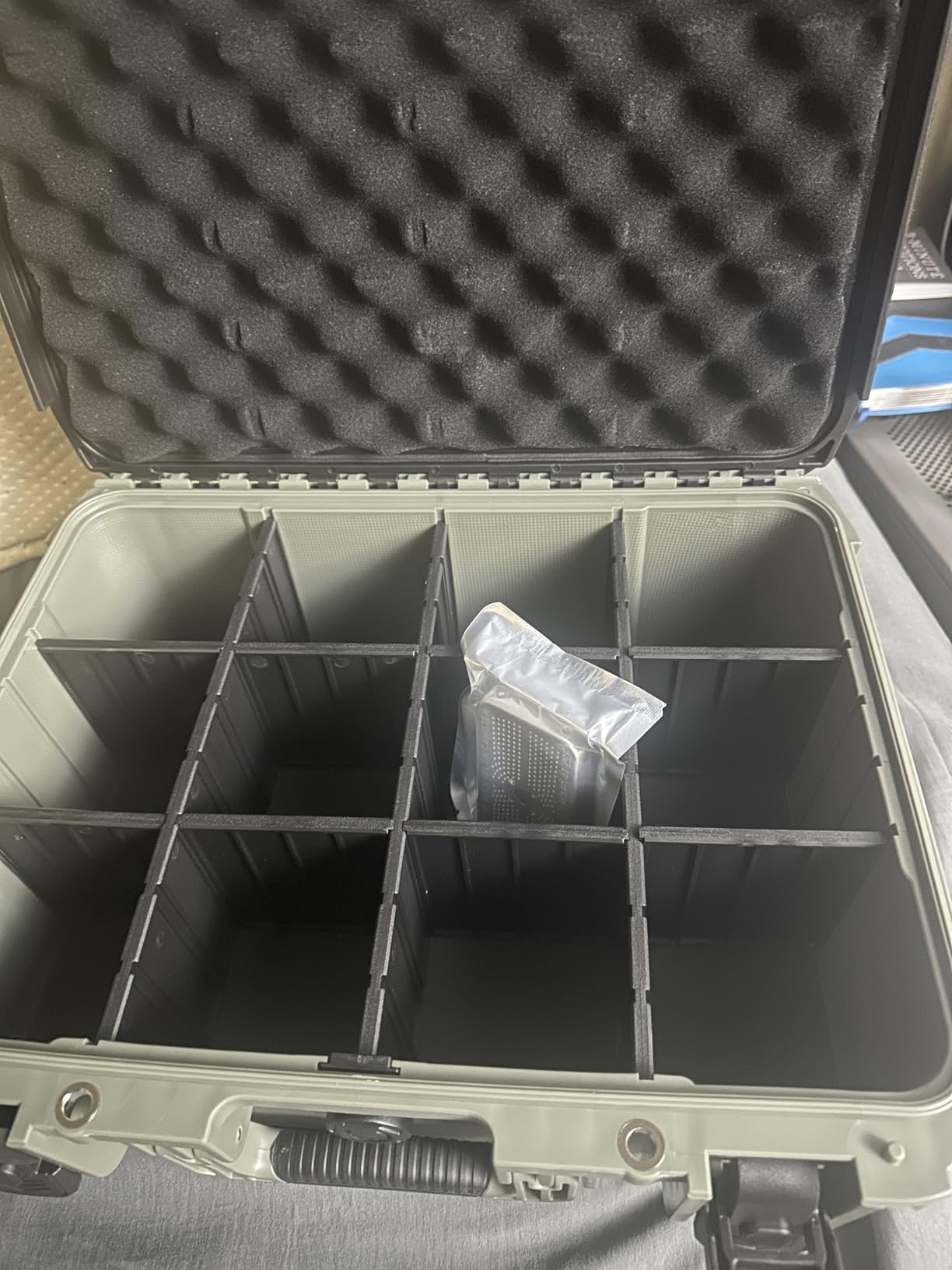 Waterproof Lockable Ammo Storage Box - Heavy Duty Ammo Organizer Case with 8 Adjustable Dividers for Handgun, Rifle & Shotgun Ammo, Secure Ammo Crate customer photo 1