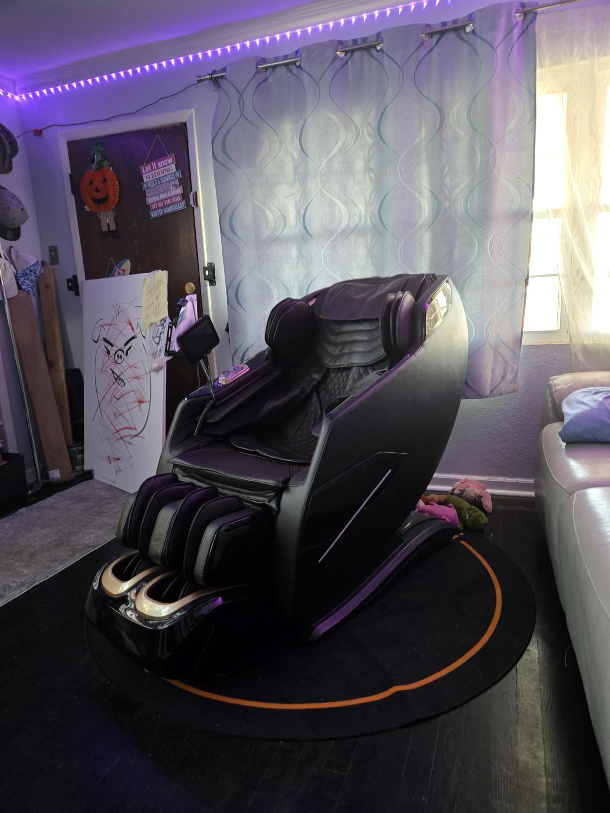 4D Massage Chairs Full Body,Zero Gravity SL-Track Shiatsu Massage Chair Recliner,Core Heating,20 Massage Techniques,Deep Yoga Stretch,Foot Rollers, Ai Voice,Touch Screen,Wireless Charging customer photo 1