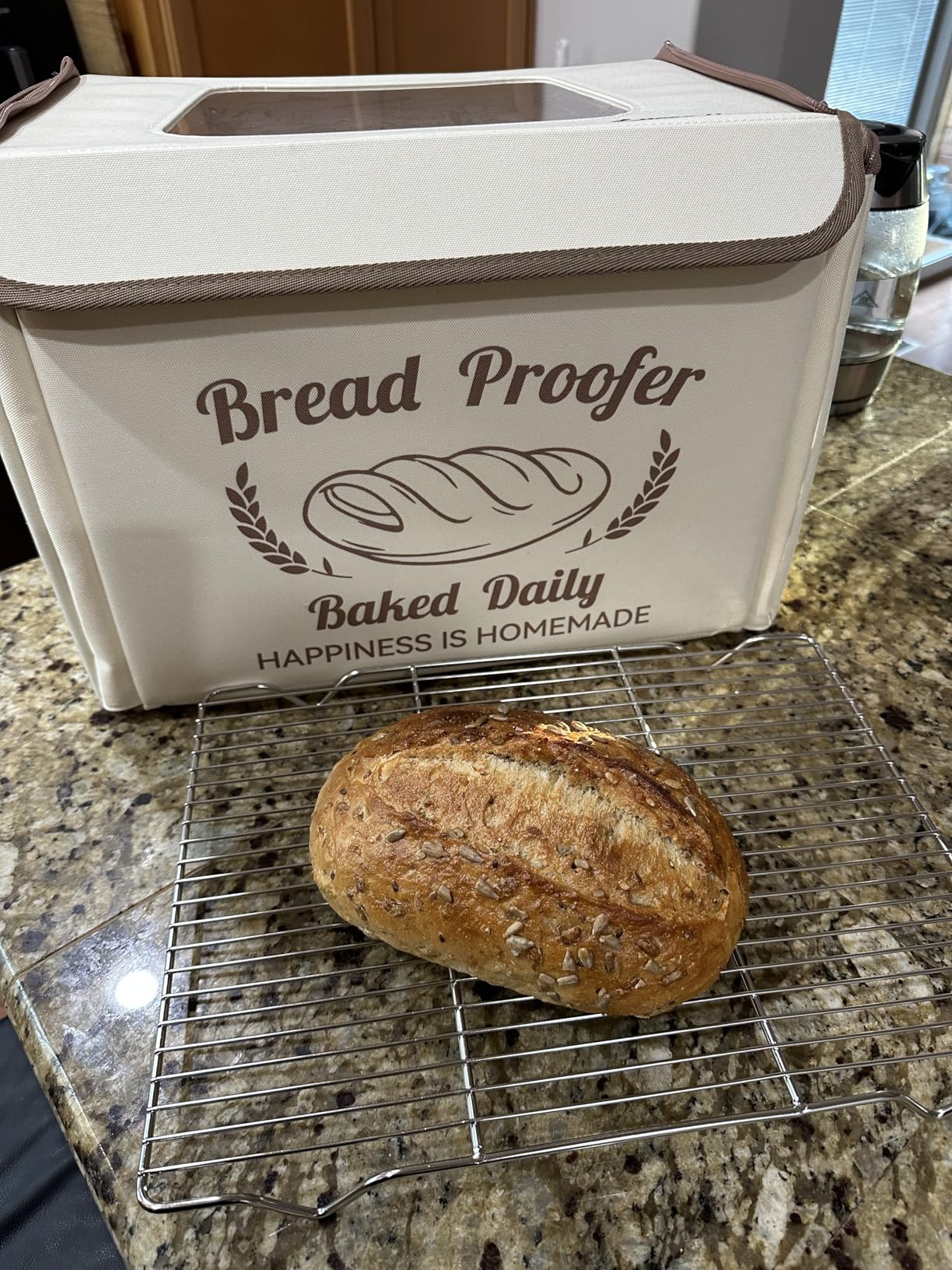 Folding Bread Proofing Box with 50-113℉ Temp Control & 48H Timer customer photo 1