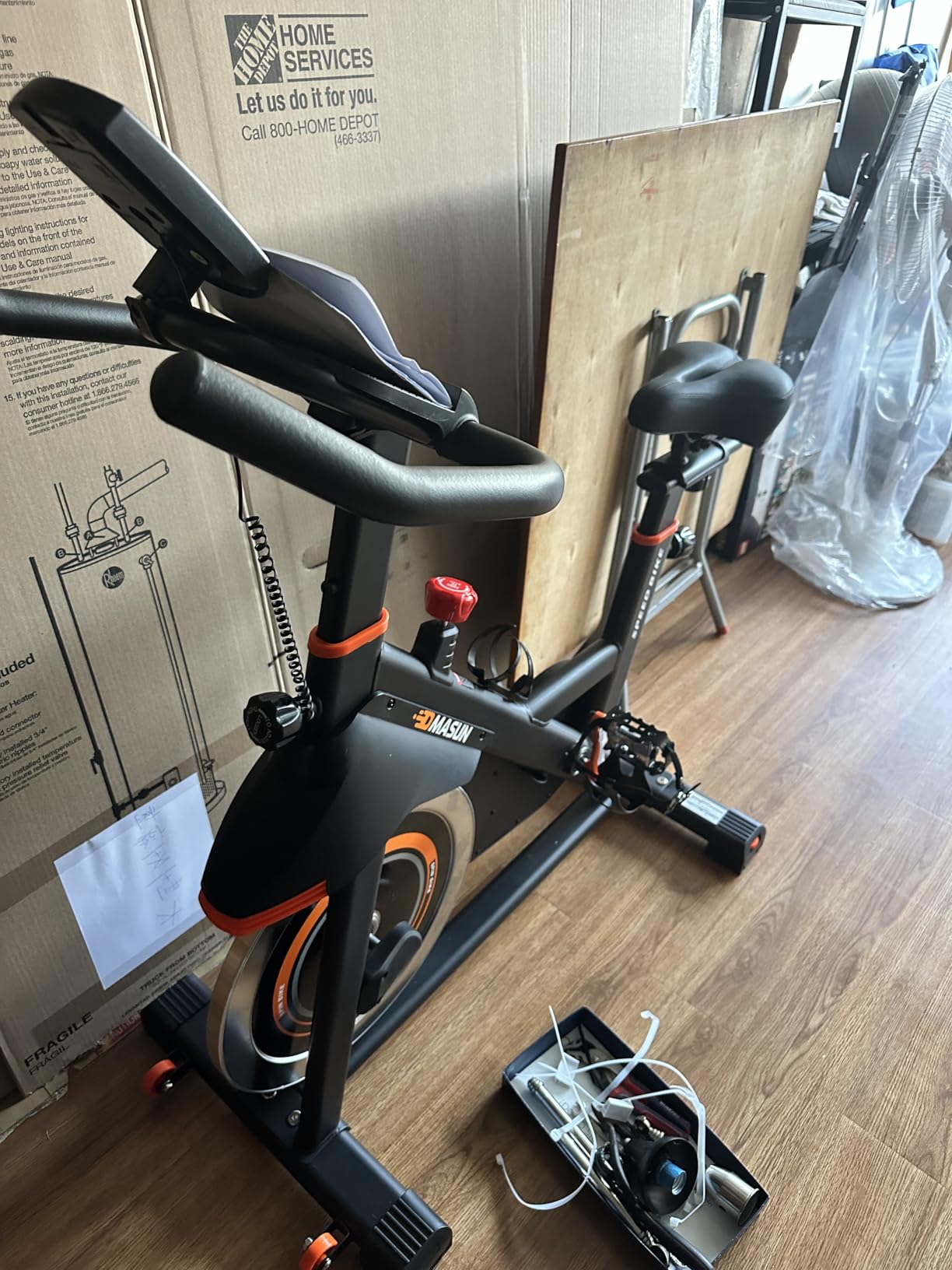 DMASUN Exercise Bike, Silent Magnetic Resistance Stationary Bike for Home customer photo 1