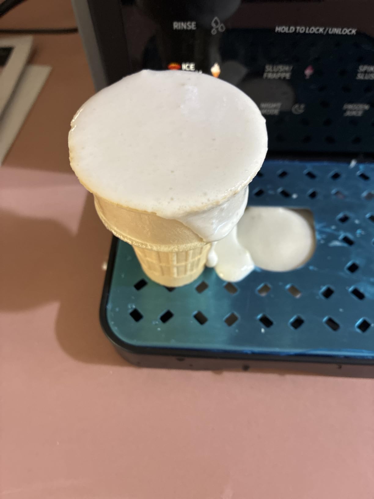 Slushie Machine, 85oz Ice Cream Machine & Slushy Machine for home, with LED Display, 6 Preset Programs for Margaritas, Frappés, Milkshakes, and Soft Serve, Automatic Cleaning, No Ice Needed customer photo 1