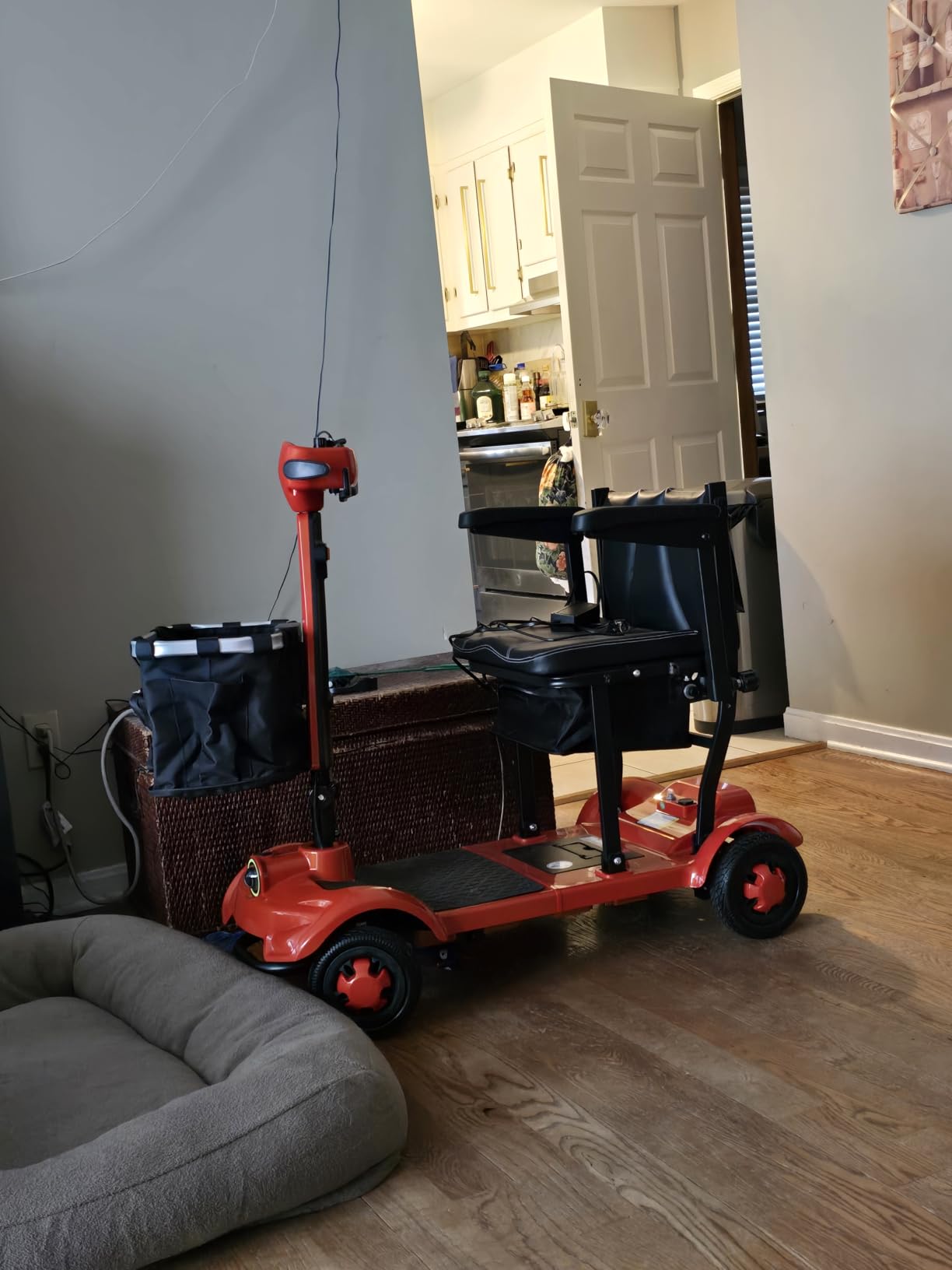 Electric Mobility Scooter 24 Mile Long Range, 42lb Ultra Lightweight Folding Electric Scooter for Seniors, Travel-Friendly with Removable Basket, Cruise & Airline Approved customer photo 1