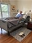 Full Electric Hospital Bed for Home Use, Multi-Position Electric Lift Design Adjustable Bed for Seniors, Bariatric Hospital Bed with Memory Foam Mattress & Safety Side Armrest - 600LBS, 40
