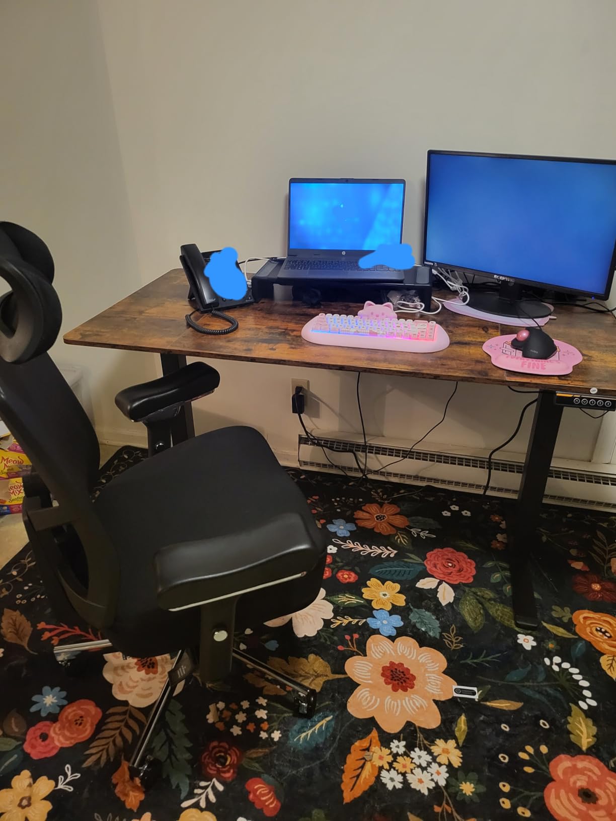Huuger 71 x 30 Large Electric Standing Desk, Height Adjustable Computer Desk, 29.5