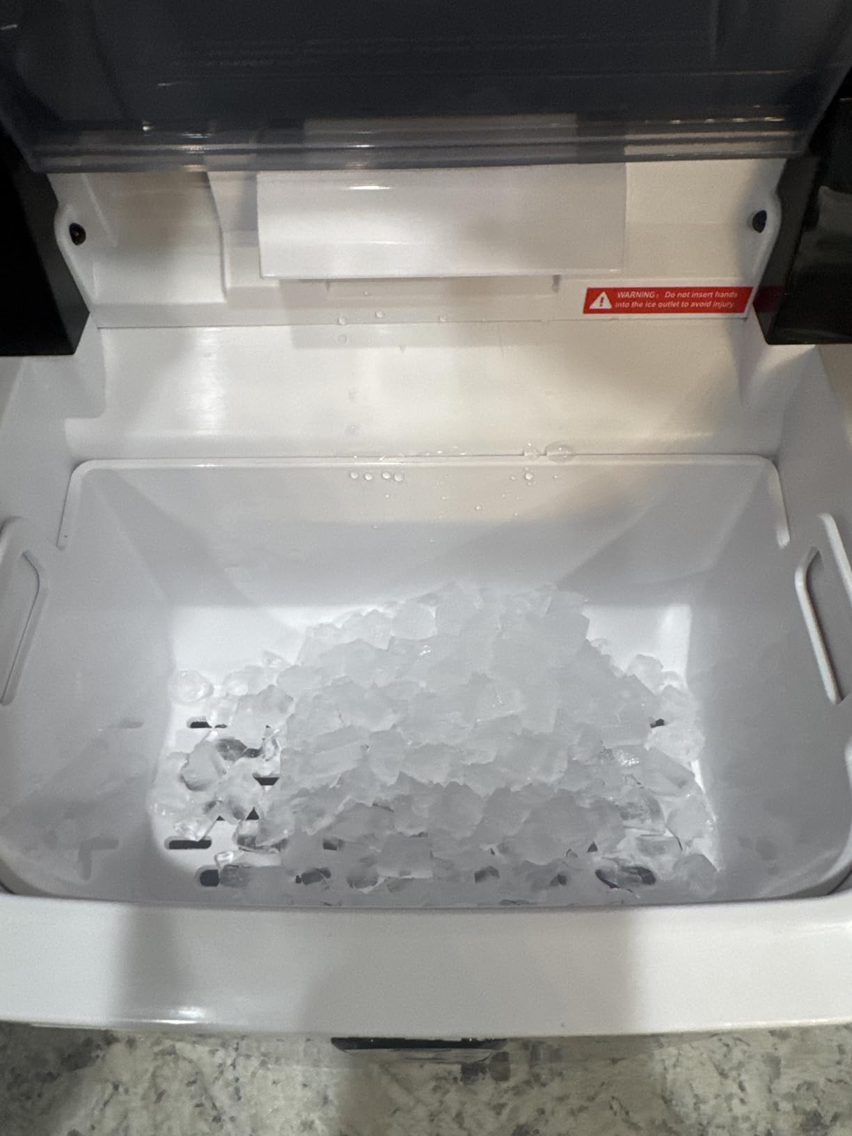 Aeitto Nugget Ice Maker Countertop, 42lbs/24H Ice Machine with 1.5L Water Tank, Rapid Ice Release in 6 Mins, Self-Cleaning Pebble Ice Maker with Basket and Scoop for Home Office RV and Party, Silver customer photo 2