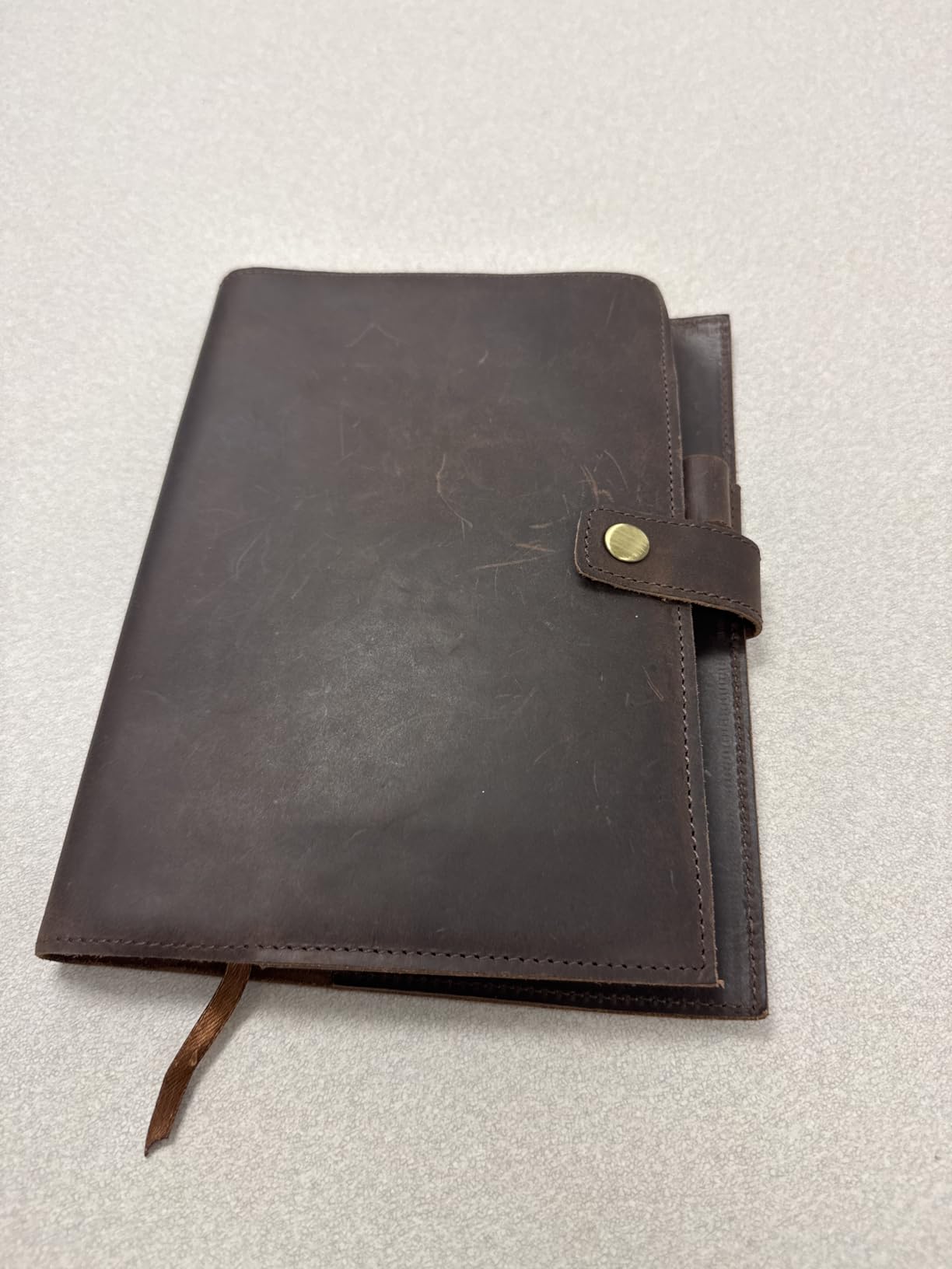 A5 Refillable Leather Journal for Men and Women with Pen, Leather Notebook, Bound Cover, Premium Writing Diary customer photo 2