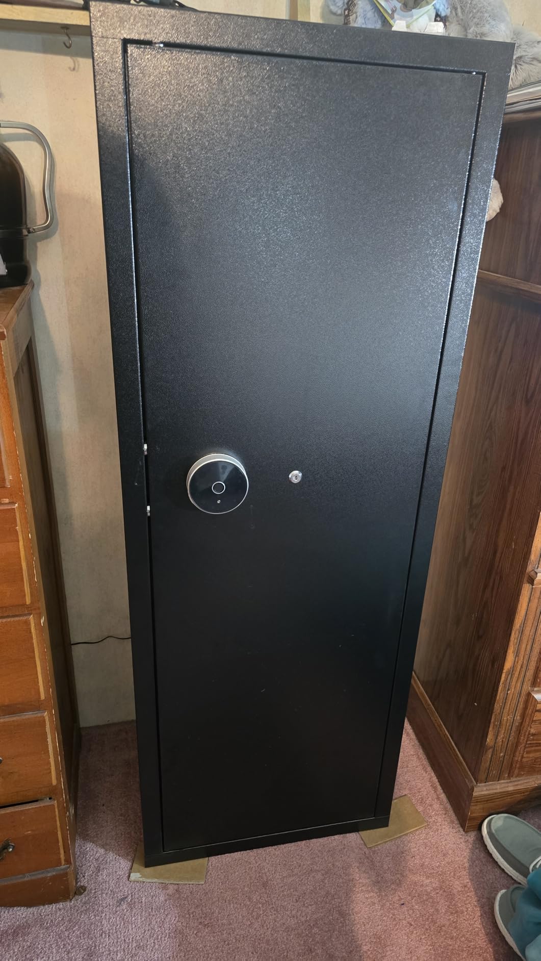 KAER 12-15 Gun Safe, Biometric Gun Safes, Rifle safe, Gun Safe for Rifles and Pistols, Gun Cabinet for Home & Hunting with Gun Racks and Removable Shelves customer photo 2