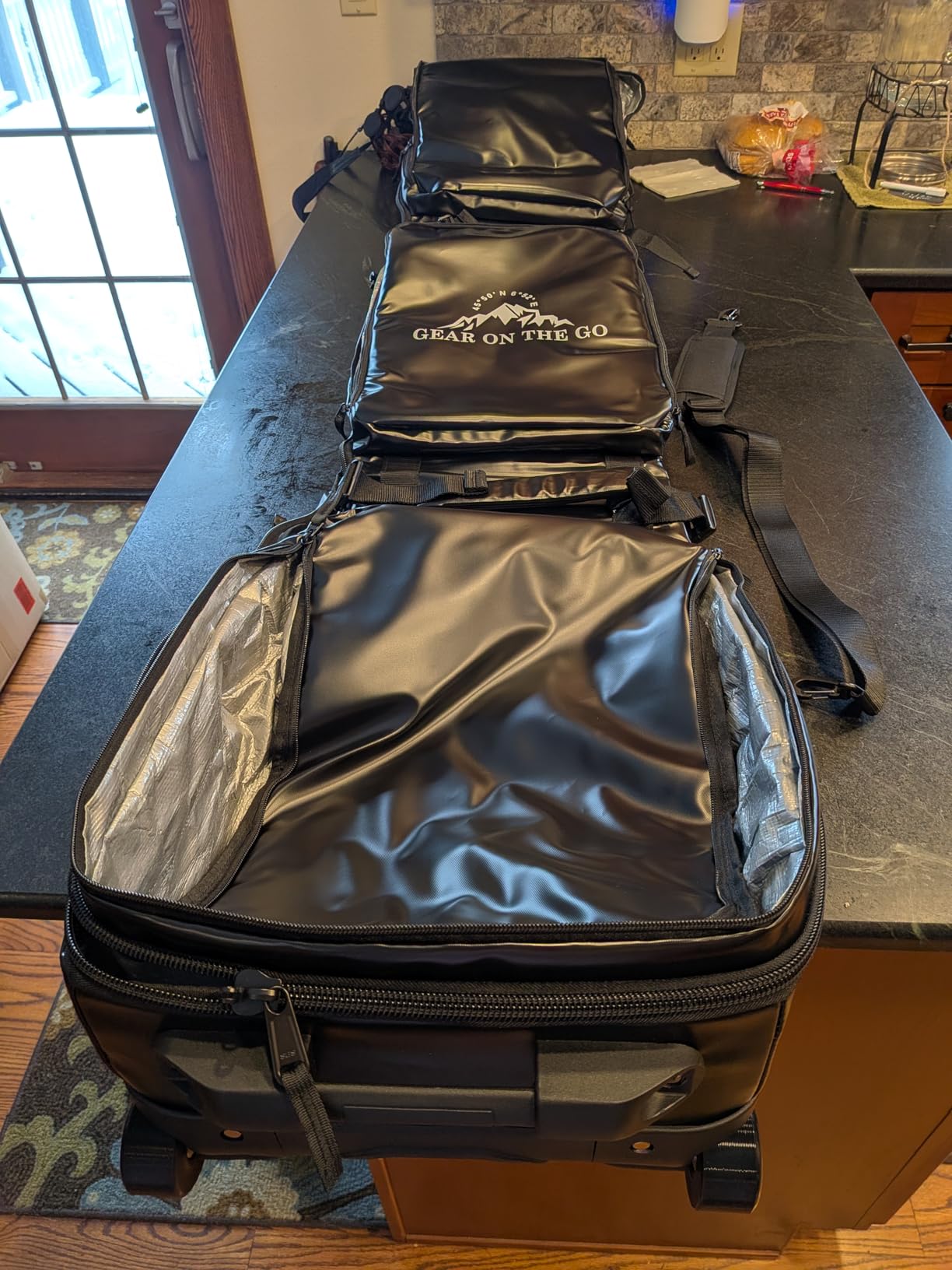 Rolling Ski Bag for Air Travel, Snowboard Bag with Wheels, 900D Extendable 155-185CM Wheeled Ski Bag All-Round Padded Protection customer photo 1