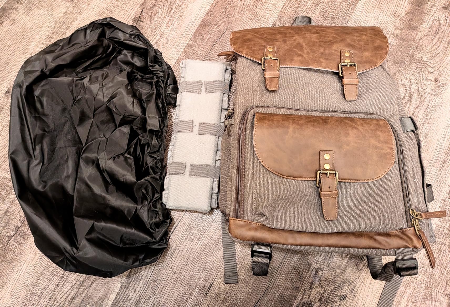 RAINSMORE Vintage Camera Bag with Side Access for DSLR/SLR Mirrorless | 25L Waterproof 15.6 Inch Laptop Photography Backpack with Rain Cover & Tripod Holder customer photo 2