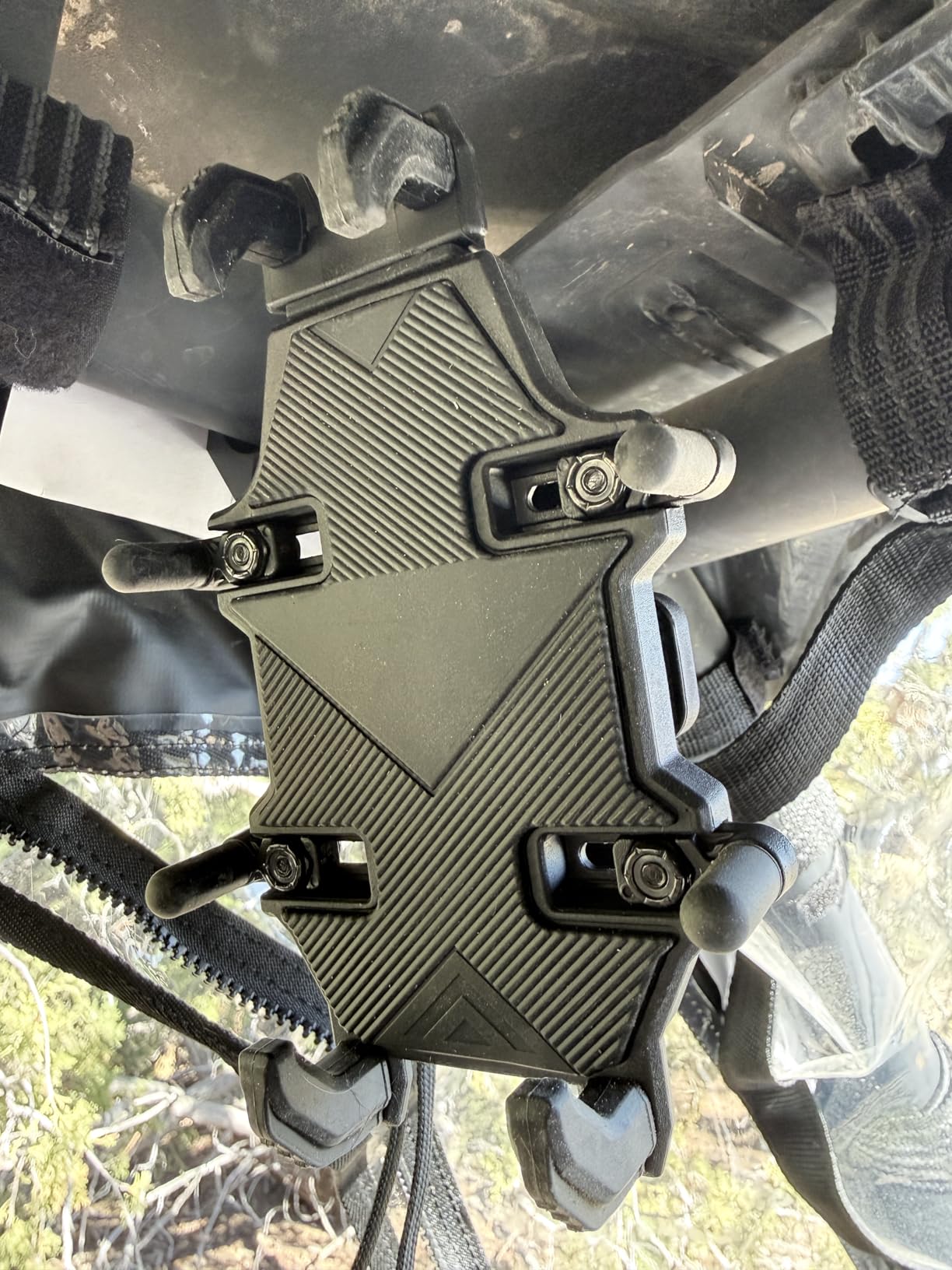 ZHILXN Anti-Theft UTV Phone Mount with Vibration Dampener, Adjustable SXS Phone Holder customer photo 2