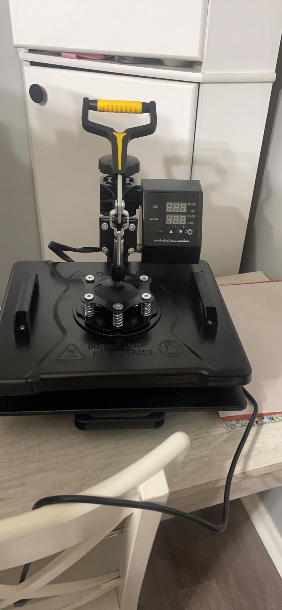 Slendor 8 in 1 Heat Press Machine 15x15 inch 360-Degree Swing Away Digital T Shirt Pressing Machine Multifunction Heat Transfer Sublimation Combo customer photo 1
