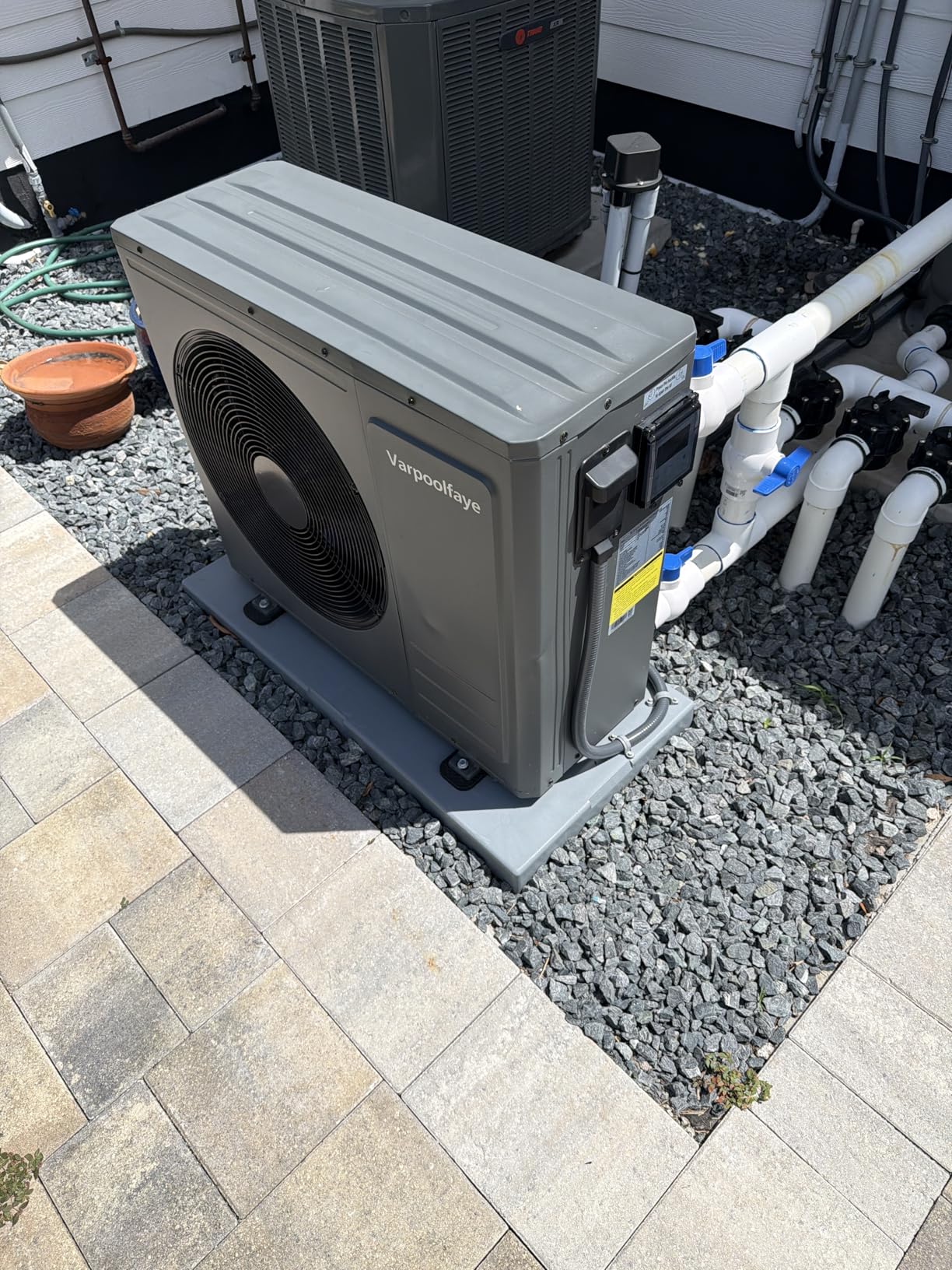 140000 BTU Inverter Swimming Pool Heat Pump for Inground Pools Electric Above Ground Pool Heater Up to 42000 Gallon WiFi Control 220v customer photo 1