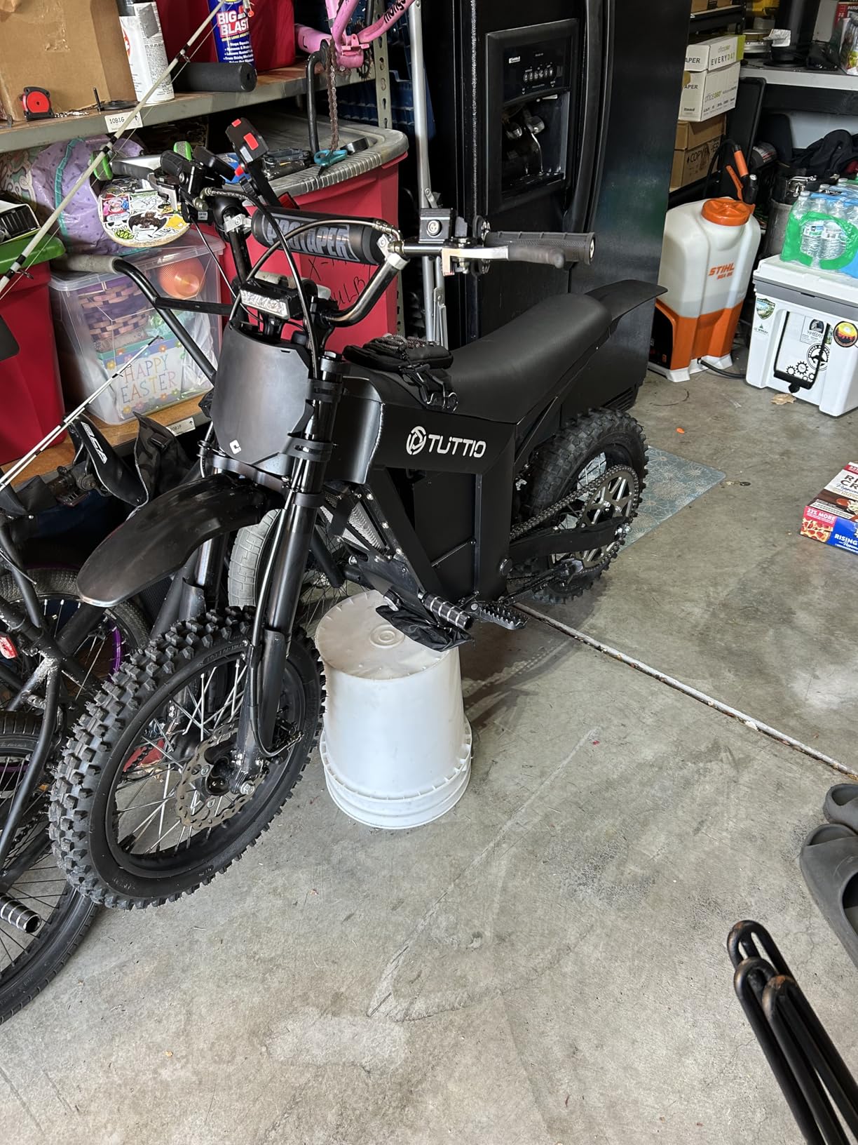 TUTTIO Soleil01-LO 3000W Mid-Drive Electric-Dirt-Bike for Teens & Adults - 37MPH, 220Nm, 48V 21Ah Removable Battery, Full Suspension Off-Road Electric Motorcycle, 14