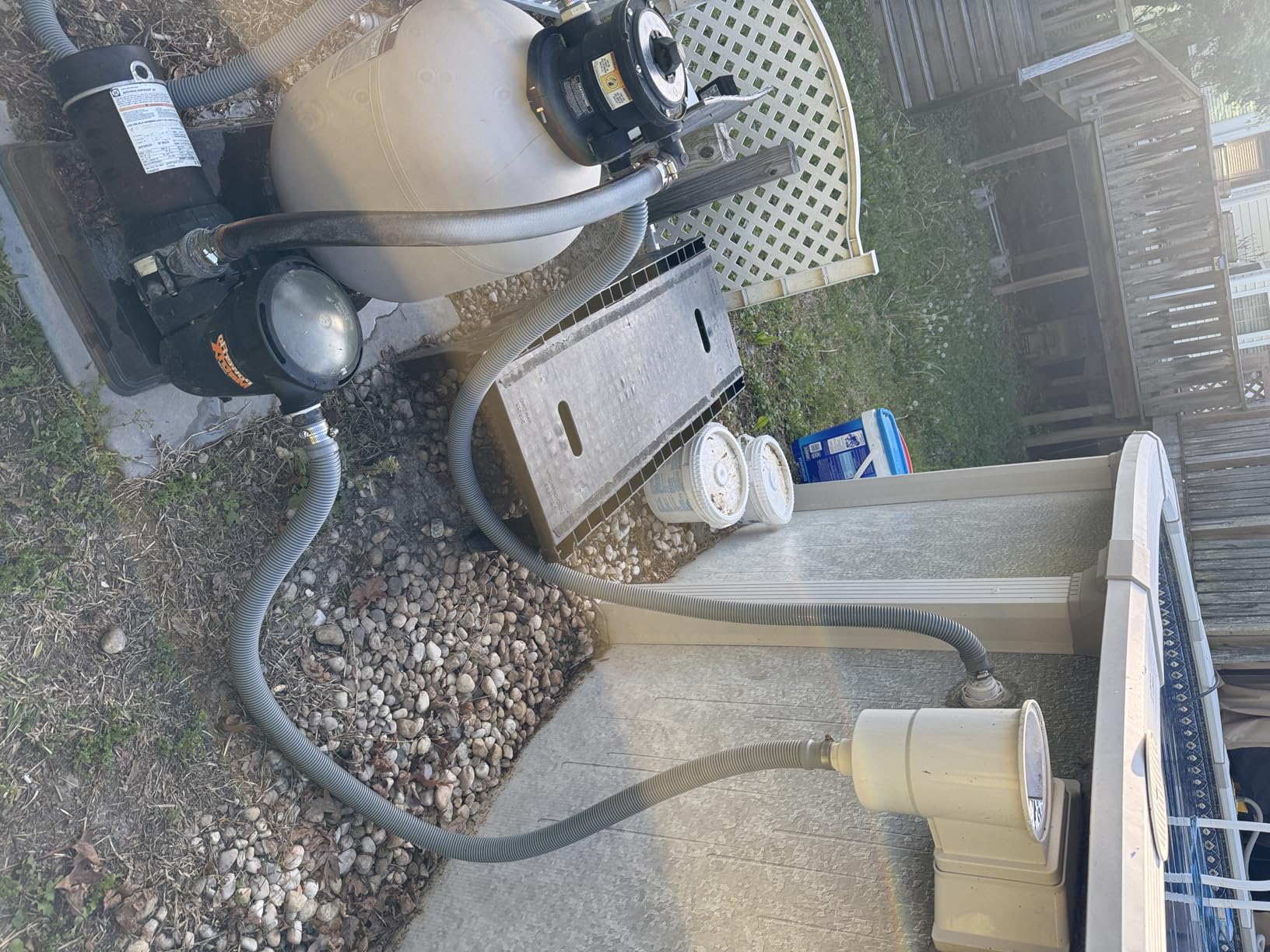 Aquastrong Variable Speed Pool Pump In/Above Pool Pump Energy Efficient High Flow Powerful Self Primming Swimming Pool Pumps with Filter Basket,Black customer photo 1