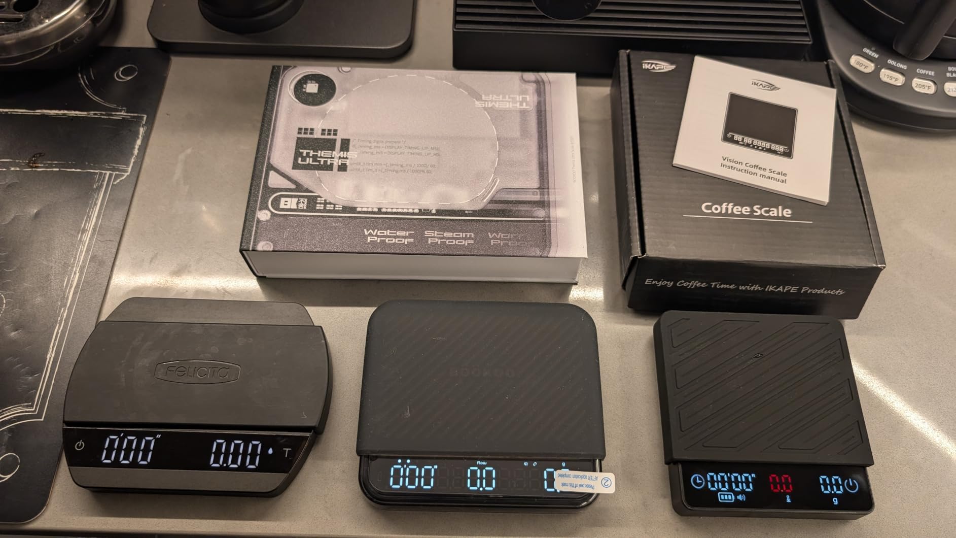 IKAPE Espresso Coffee Scale with Timer, 2kg/0.1g High Precision Digital Scale with Silicone Mat, 4 Modes in One, LED Display, Auto-Tare, for Kitchen, Cooking, Espresso, Pour Over Coffee customer photo 1