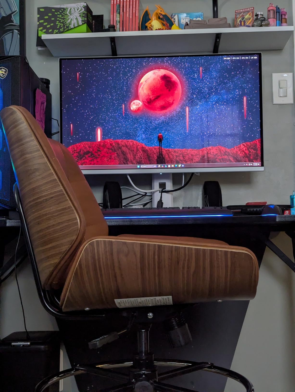 Drafting Office Chair Ergonomic Executive Computer Standing Desk Chair with Adjustable Height and Footrest Ring, Drafting Chair for Counter Height Desk and Drawing customer photo 2